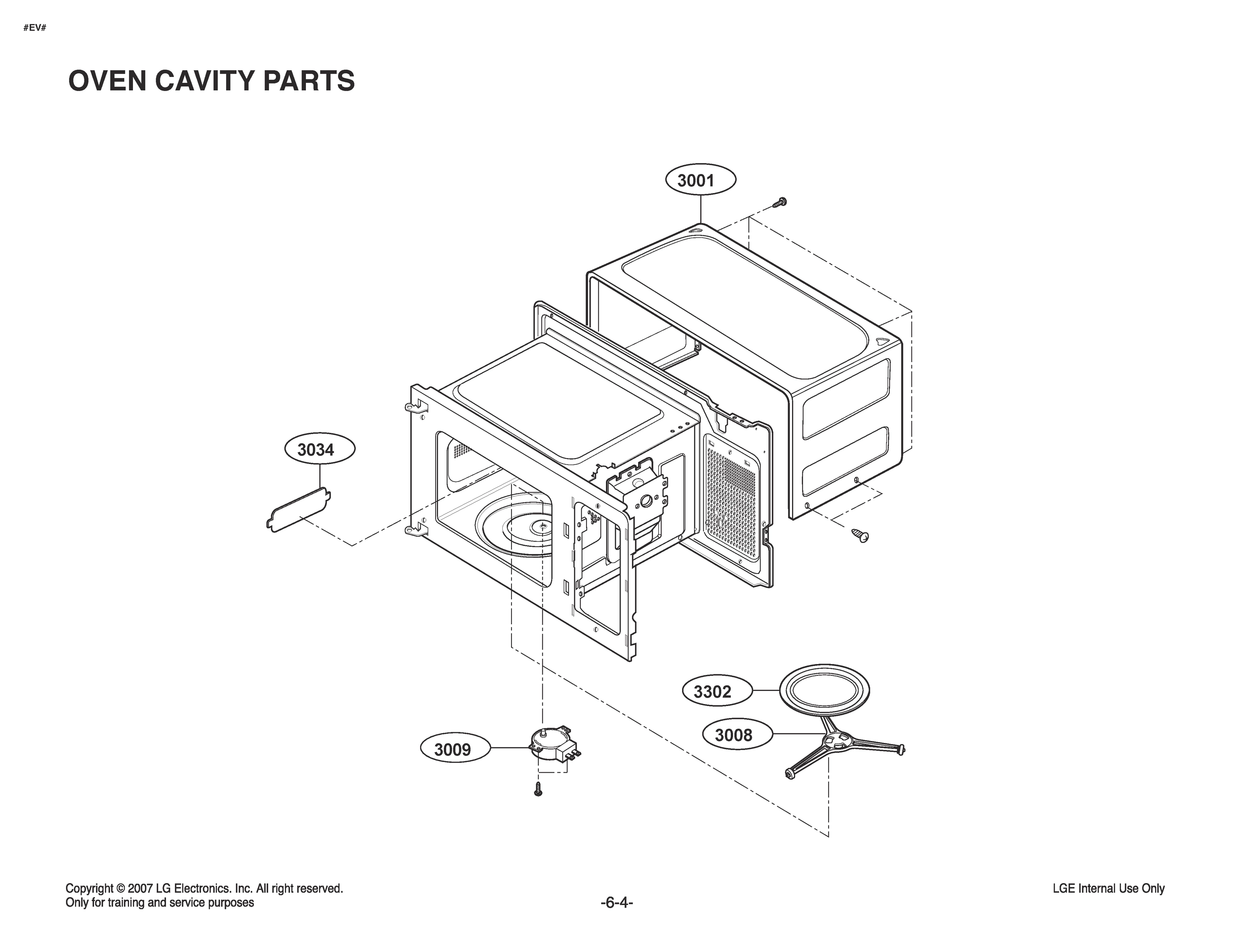 OVEN CAVITY PARTS