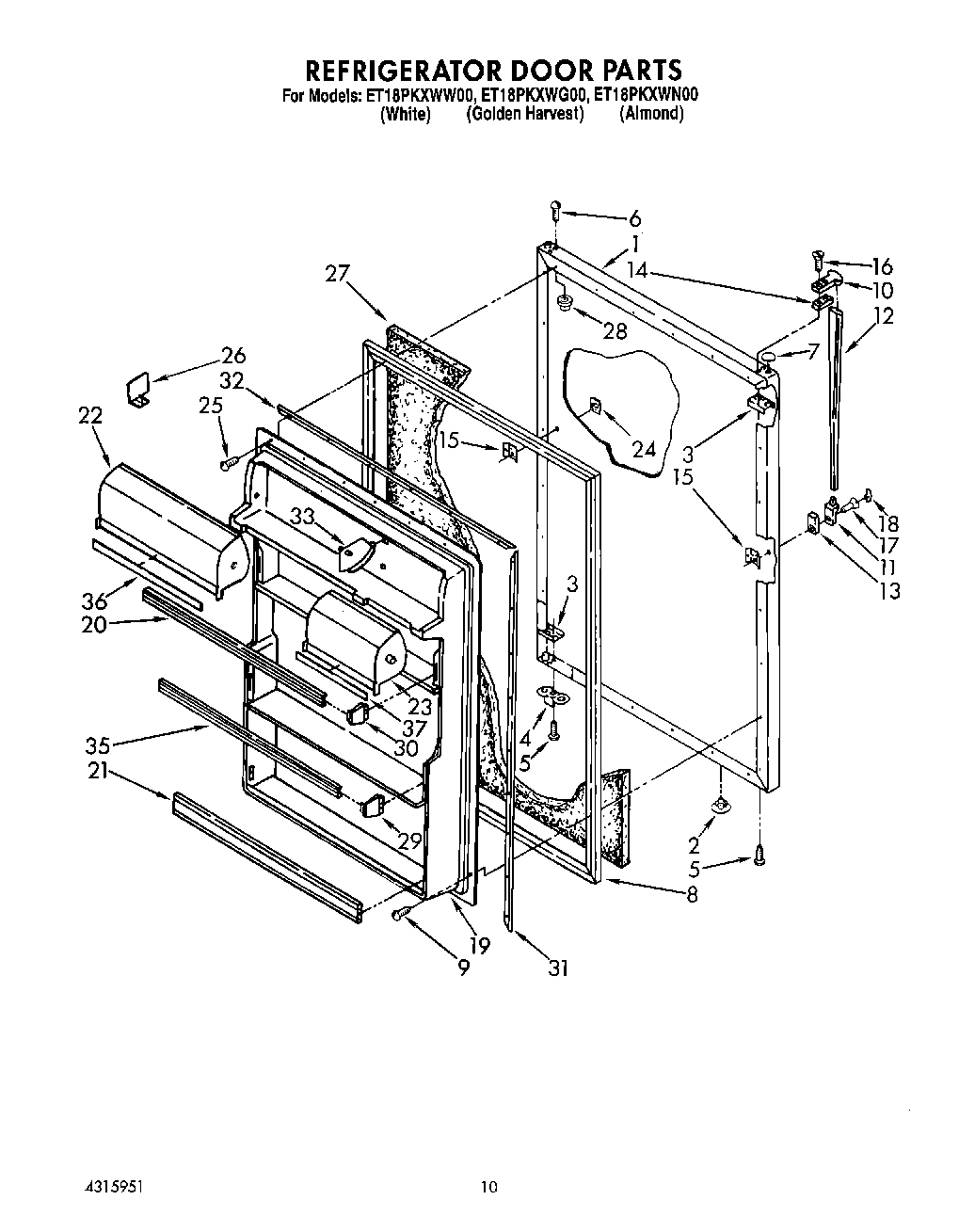 07 - REFRIGERATOR DOOR, LIT/OPTIONAL