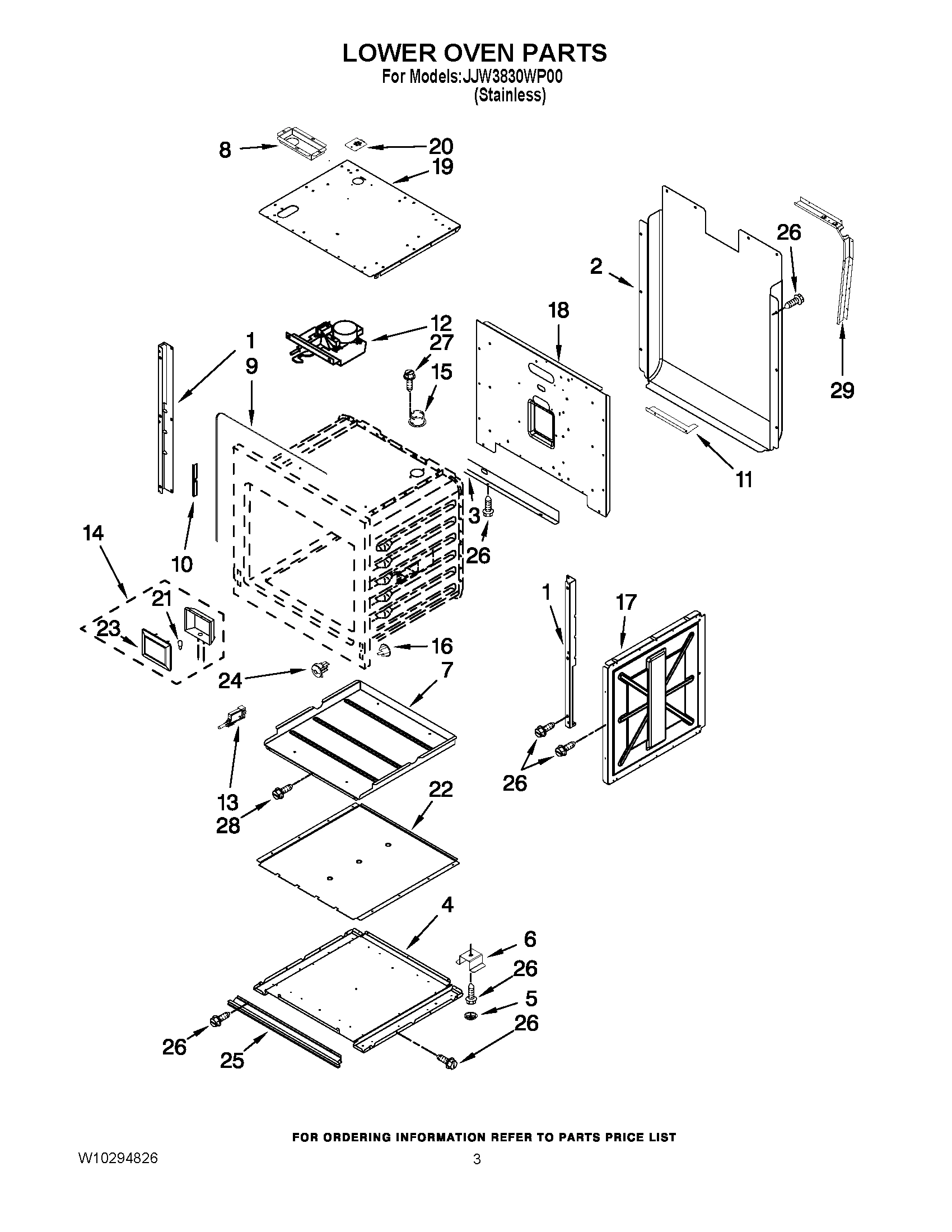 02 - LOWER OVEN PARTS
