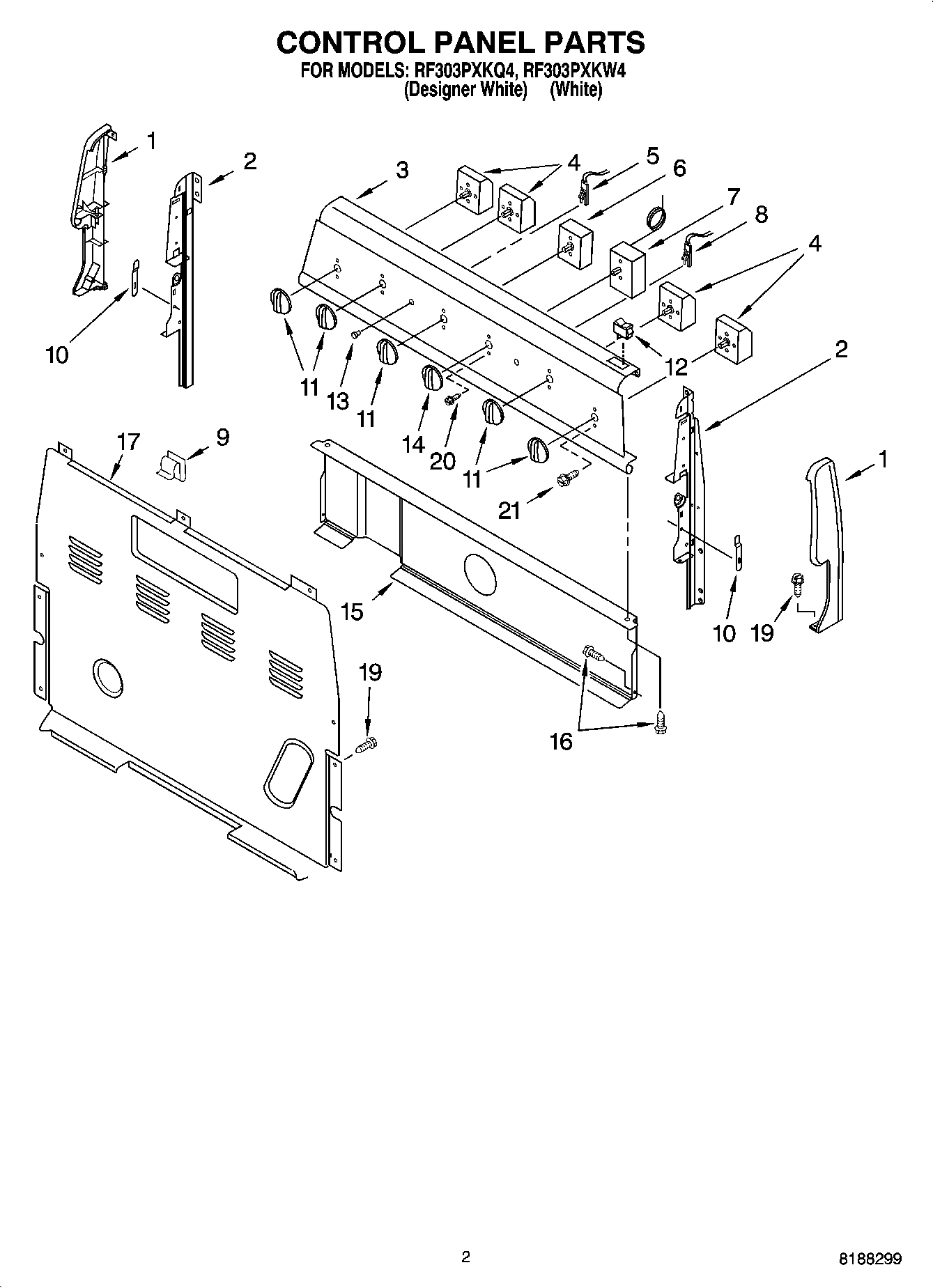 02 - CONTROL PANEL PARTS