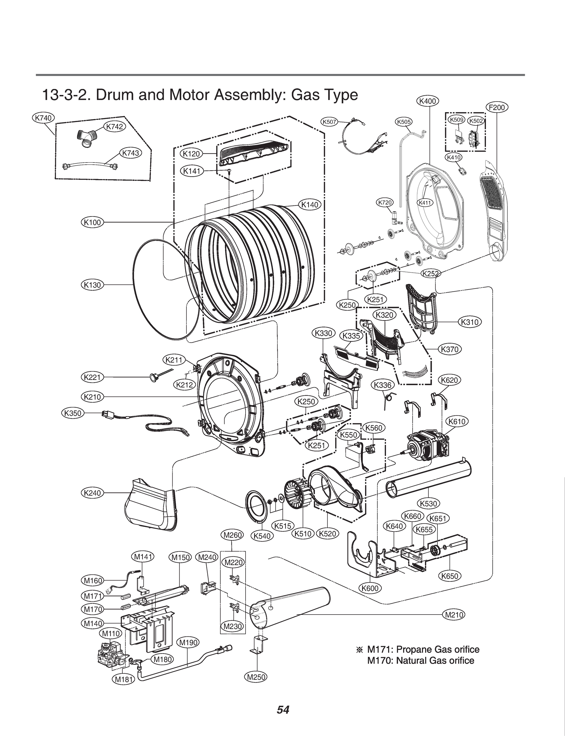 DRUM AND MOTOR ASSEMBLY