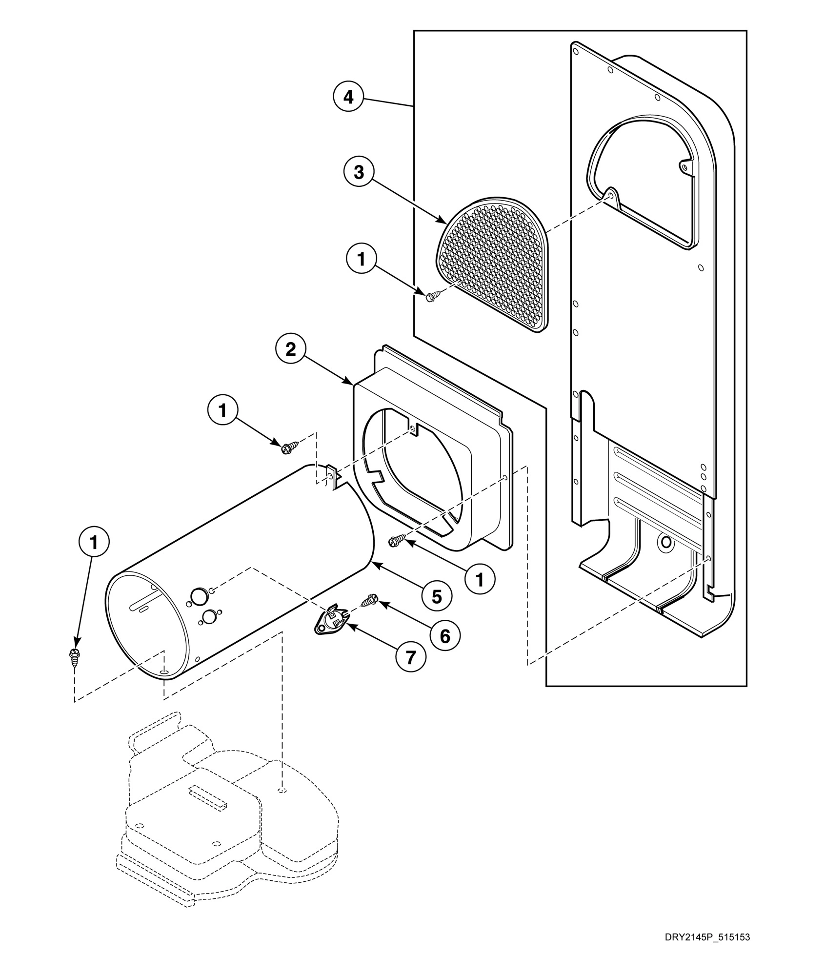 Heater Duct Assembly (Gas Models)