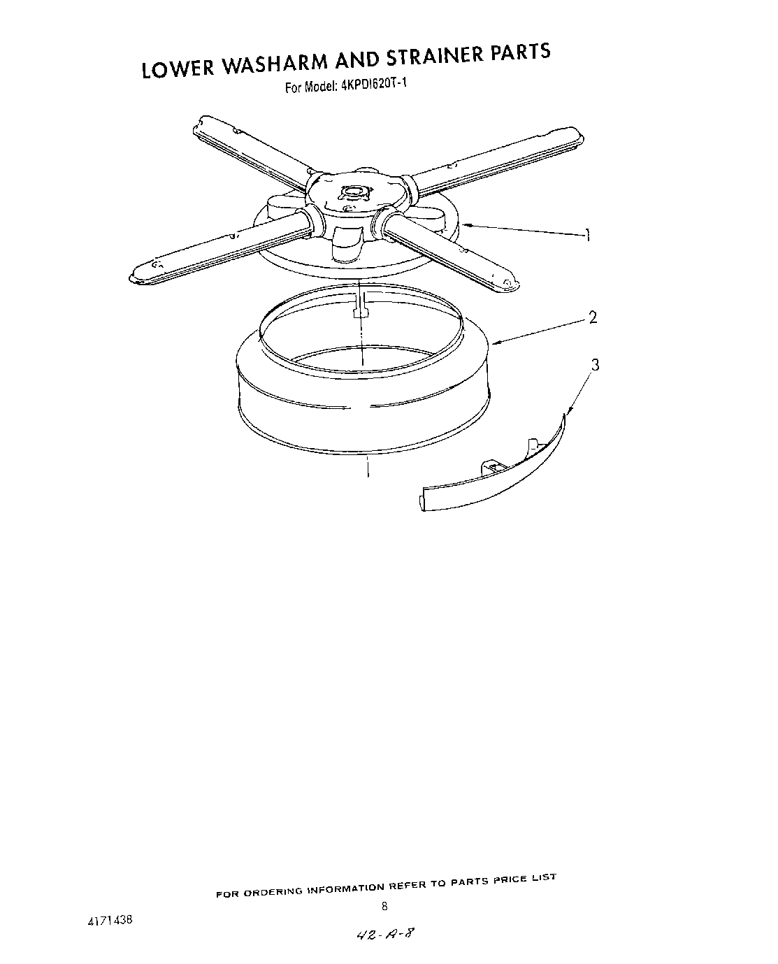 06 - LOWER WASH ARM AND STRAINER