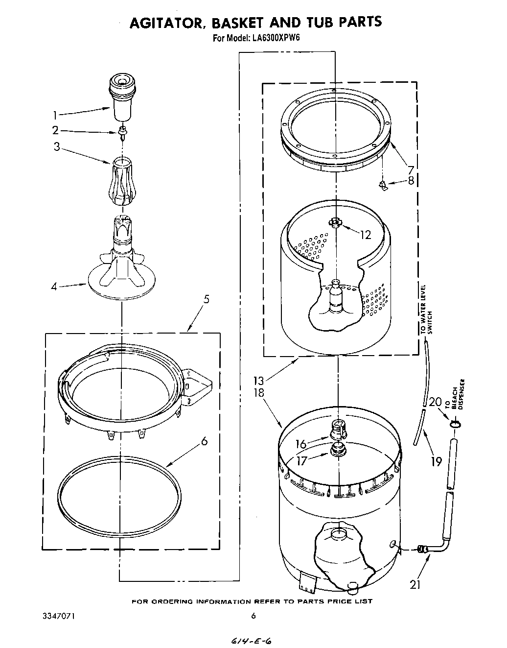 04 - AGITATOR, BASKET, AND TUB