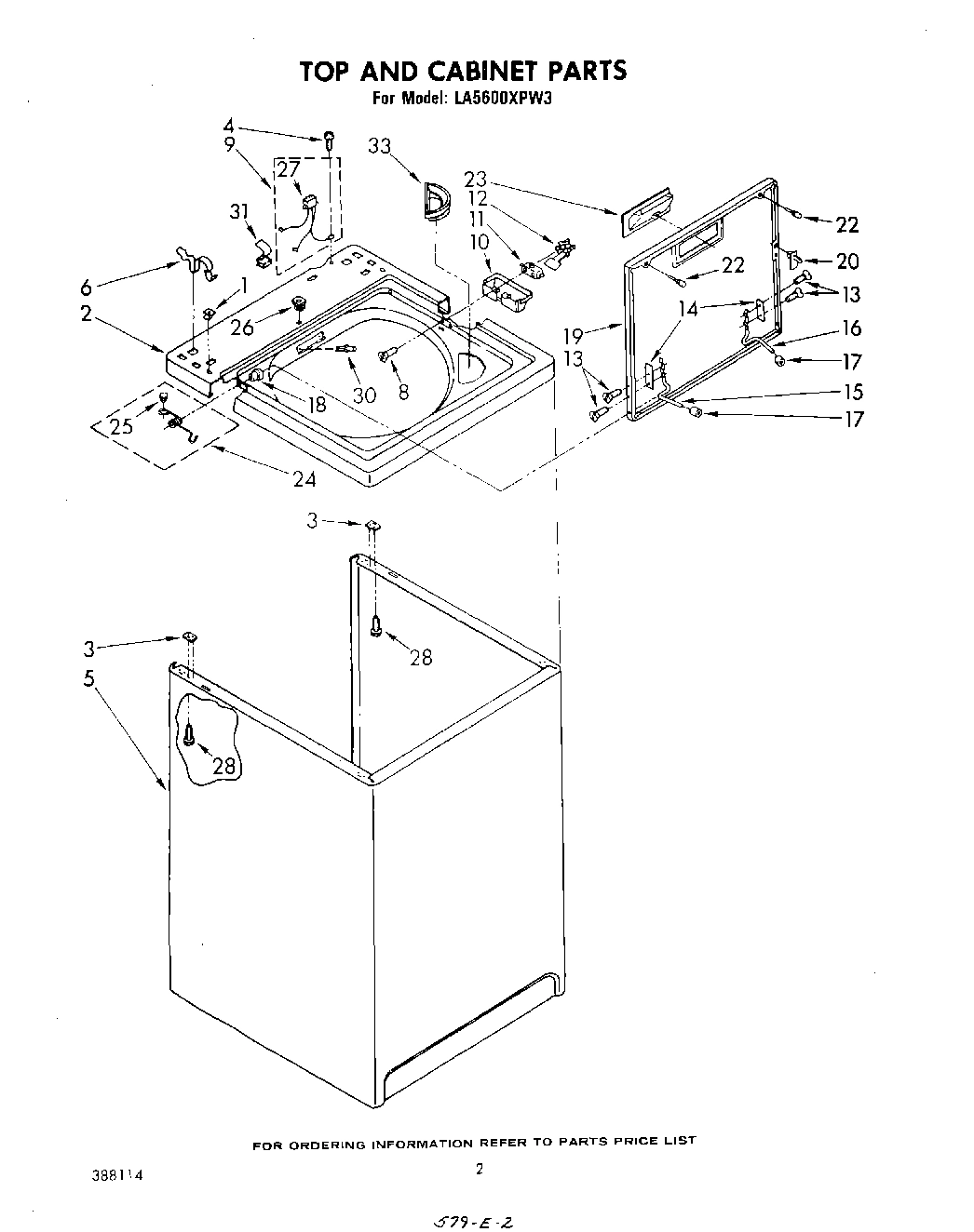 02 - TOP AND CABINET , LITERATURE AND OPTIONAL