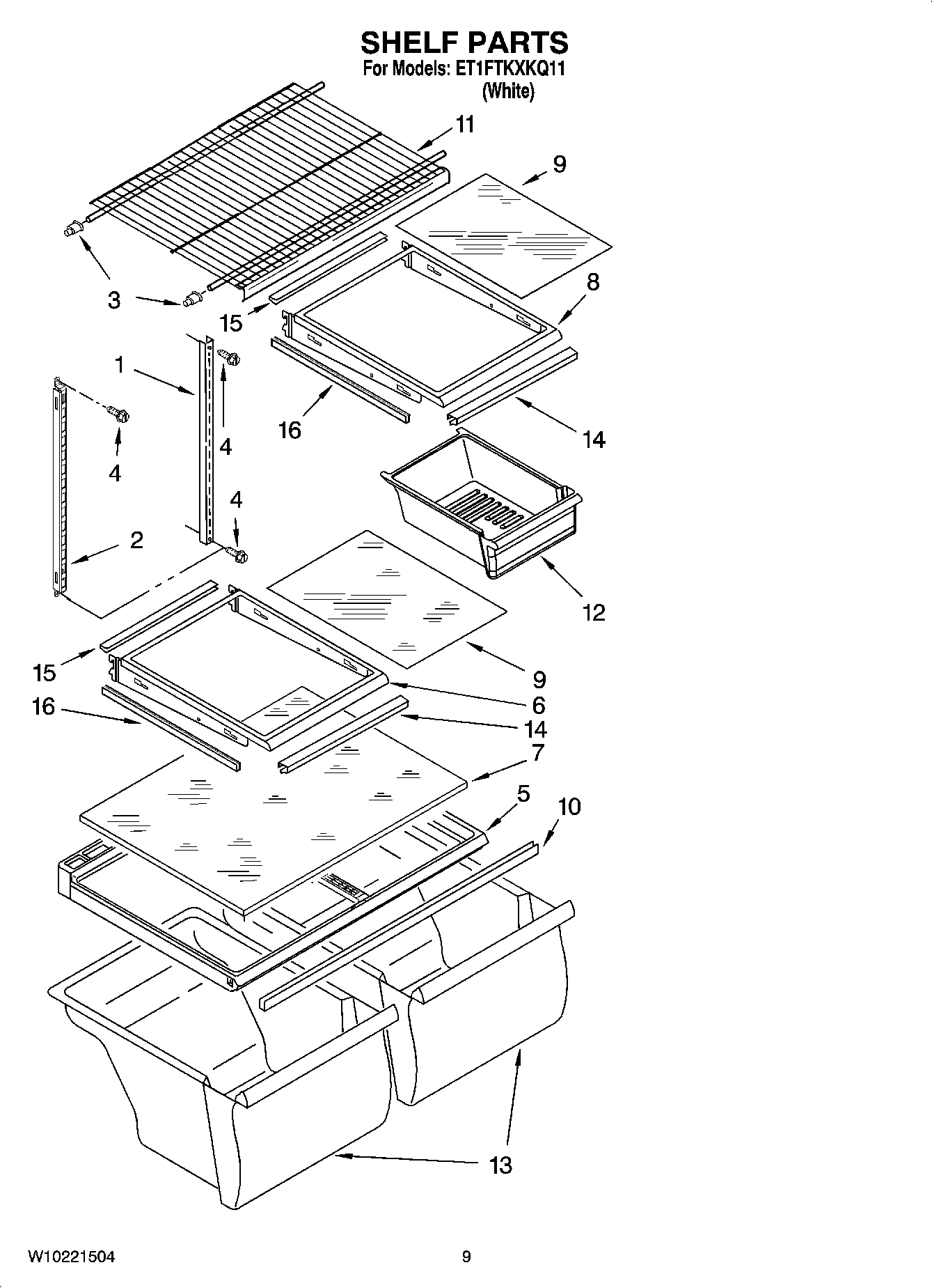 05 - SHELF PARTS, OPTIONAL PARTS