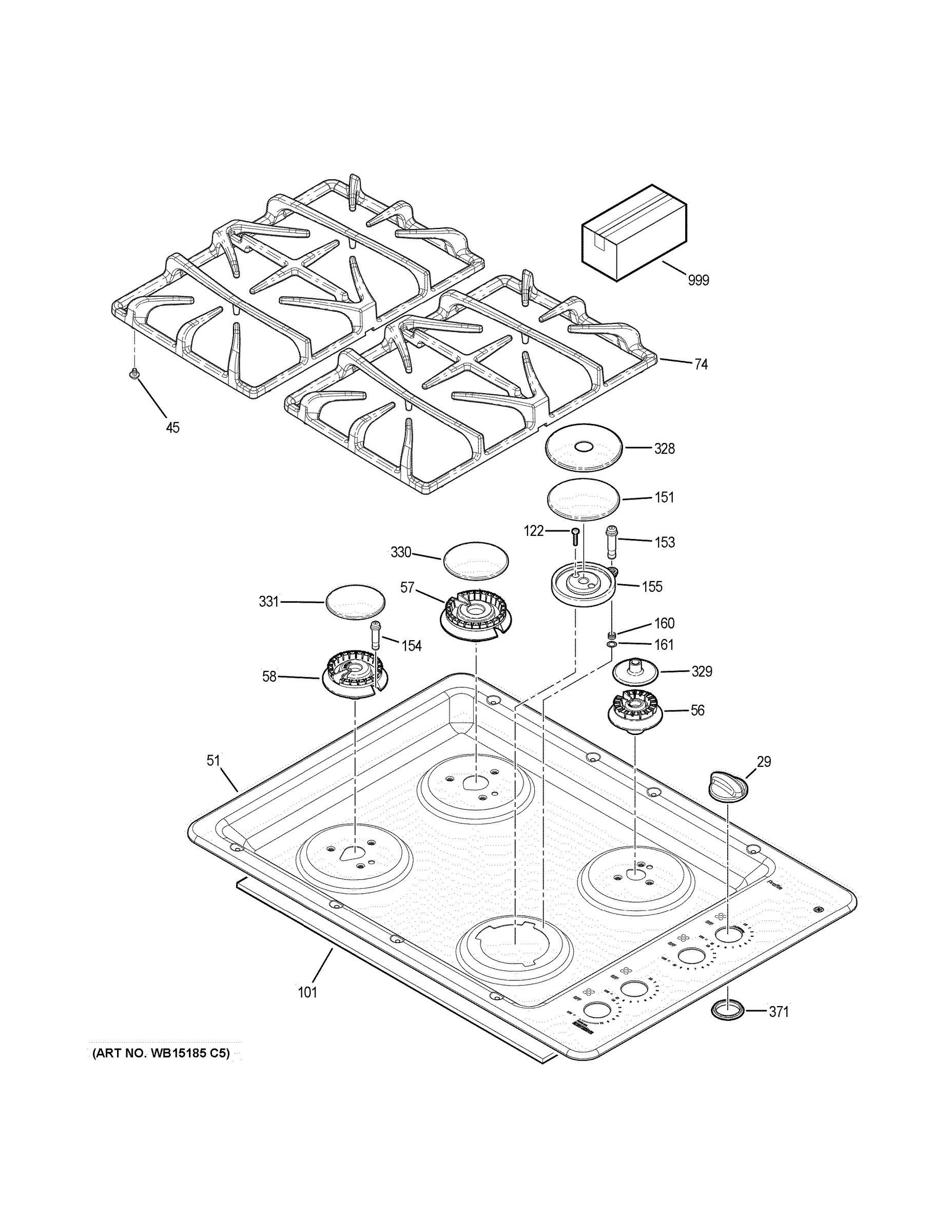 CONTROL PANEL & COOKTOP