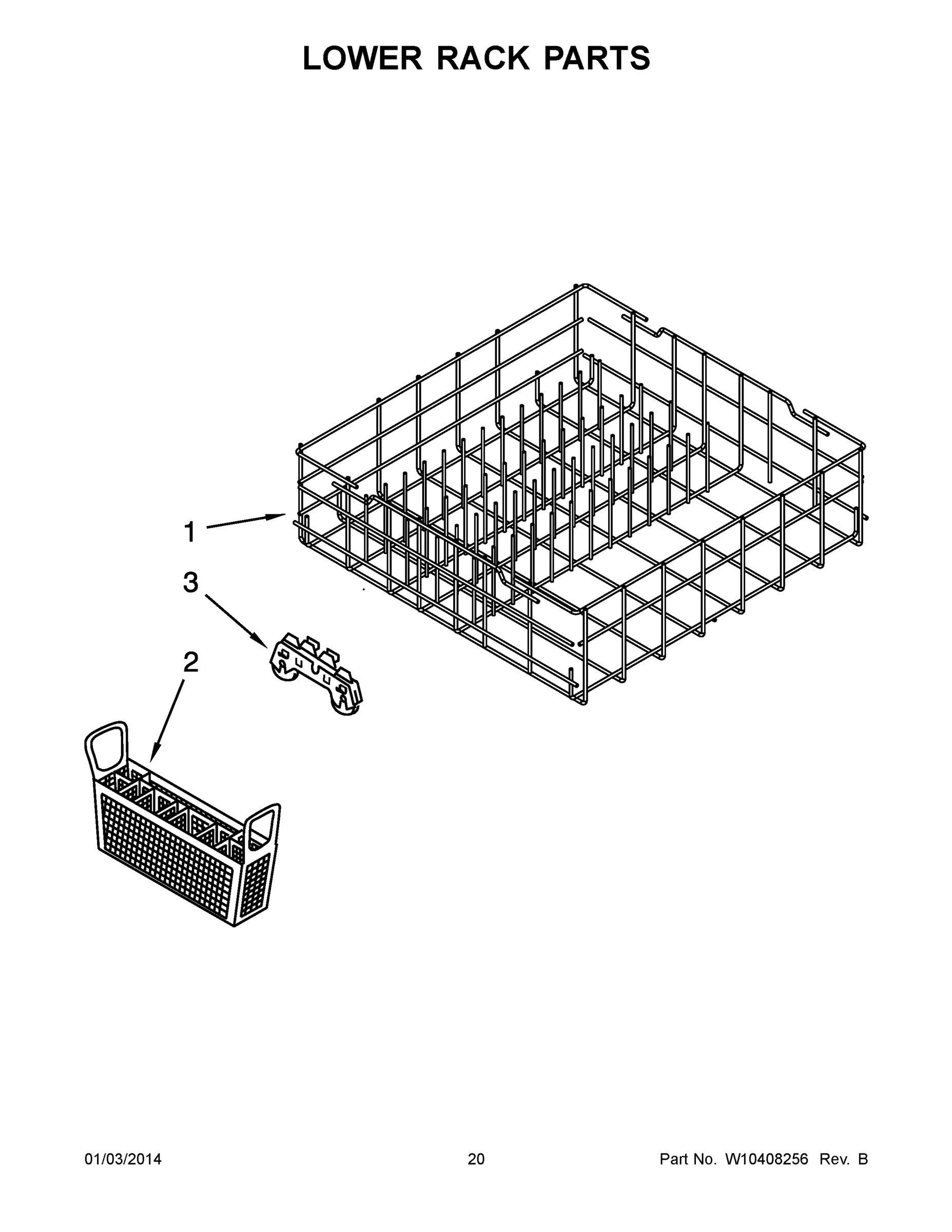 11 - LOWER RACK PARTS