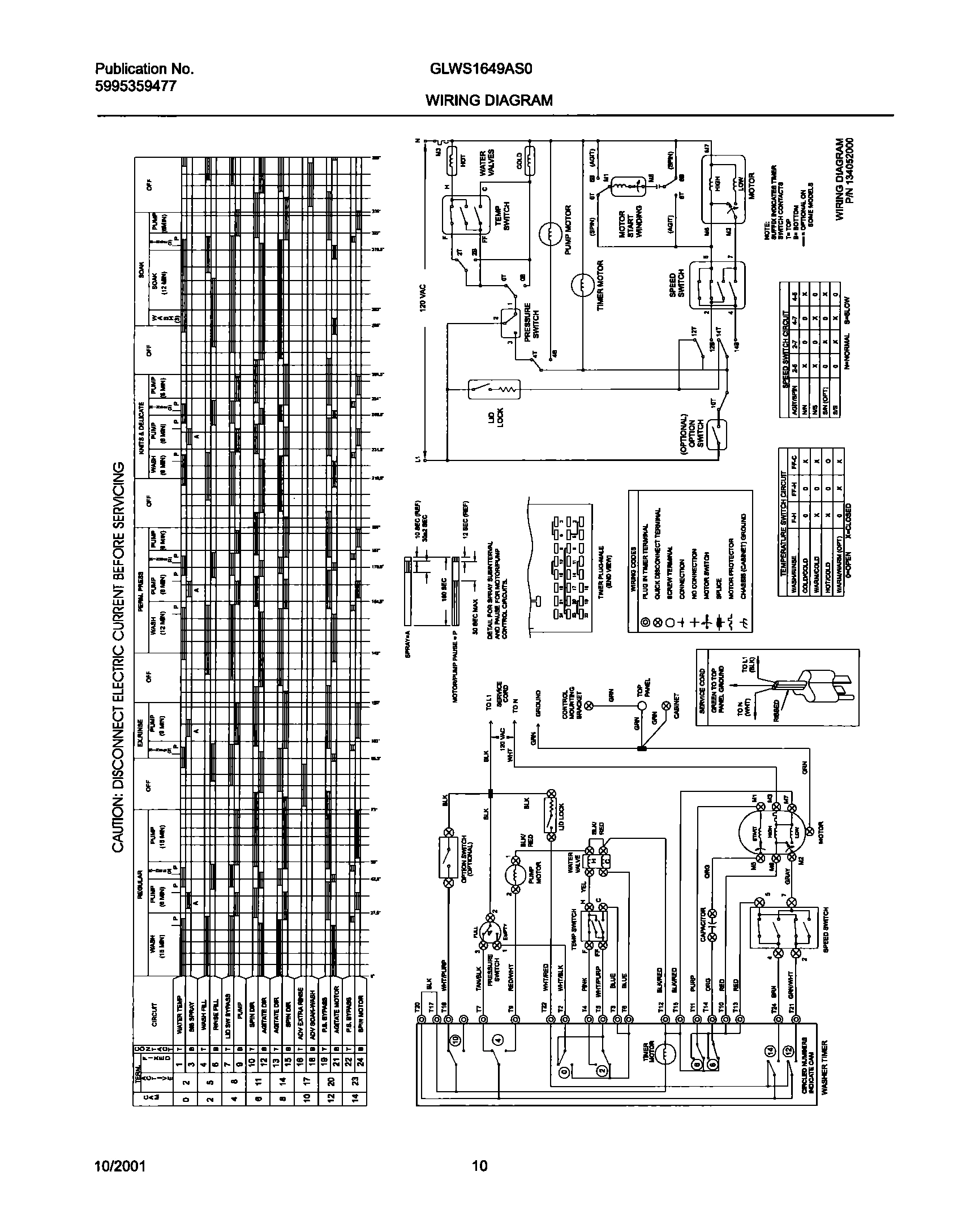 10 - 134052000 WIRING DIAGRAM