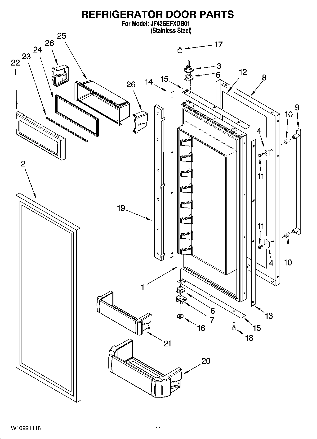 07 - REFRIGERATOR DOOR PARTS