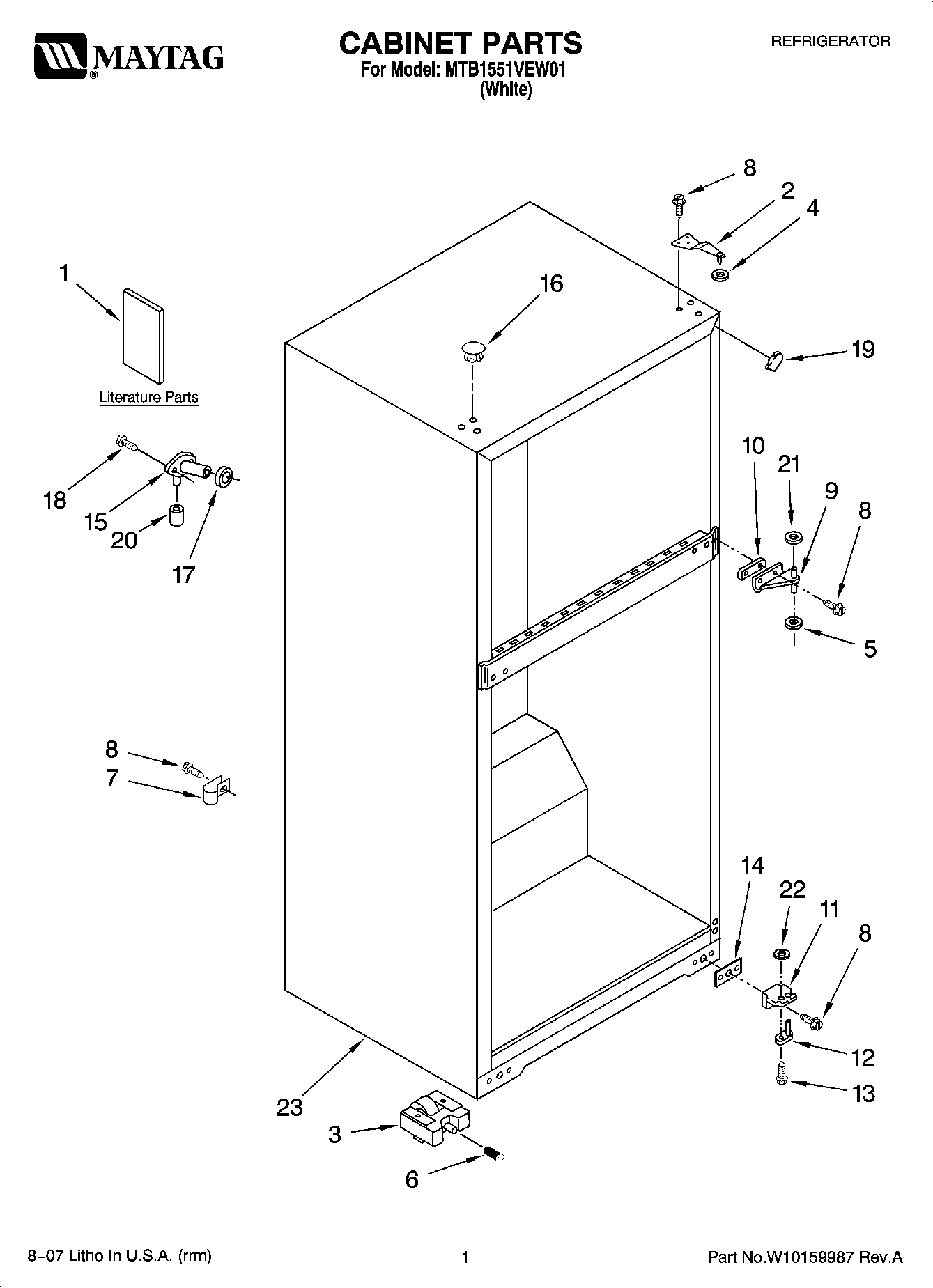 01 - CABINET PARTS