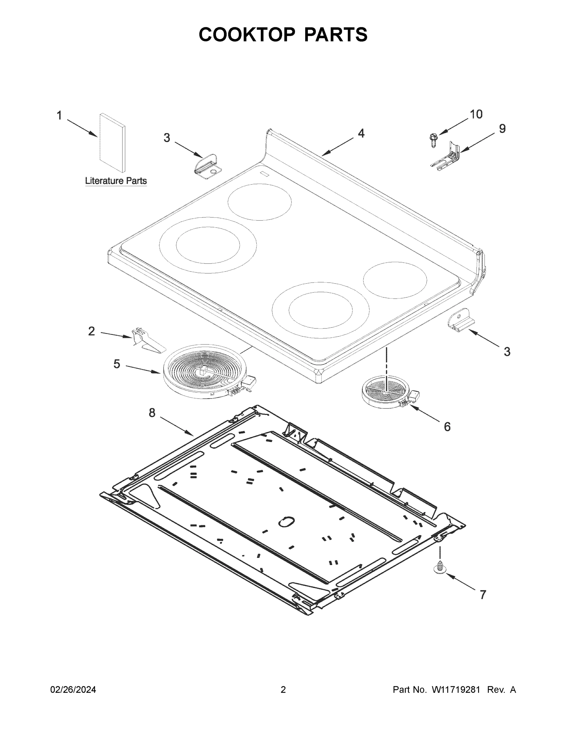 02 - COOKTOP PARTS