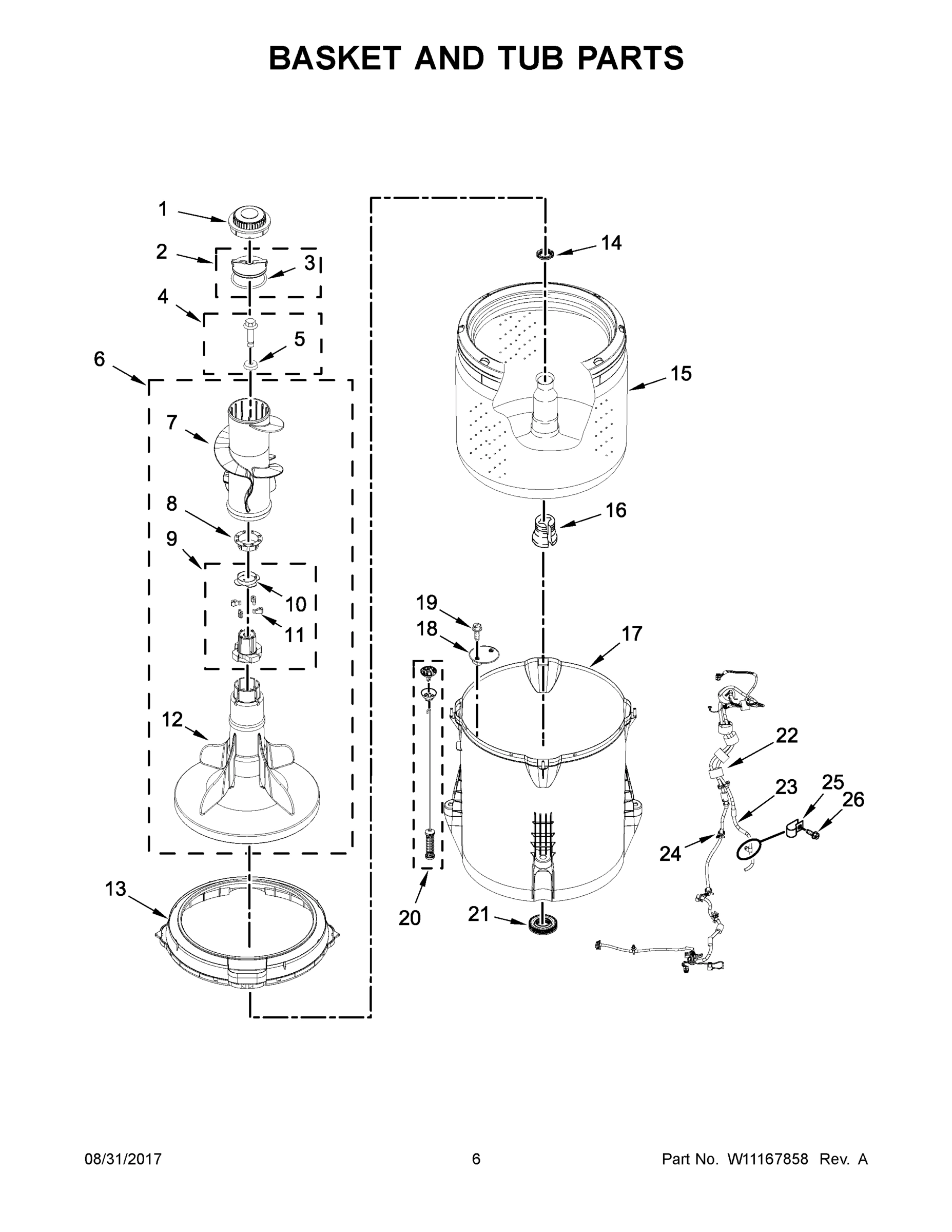 04 - BASKET AND TUB PARTS