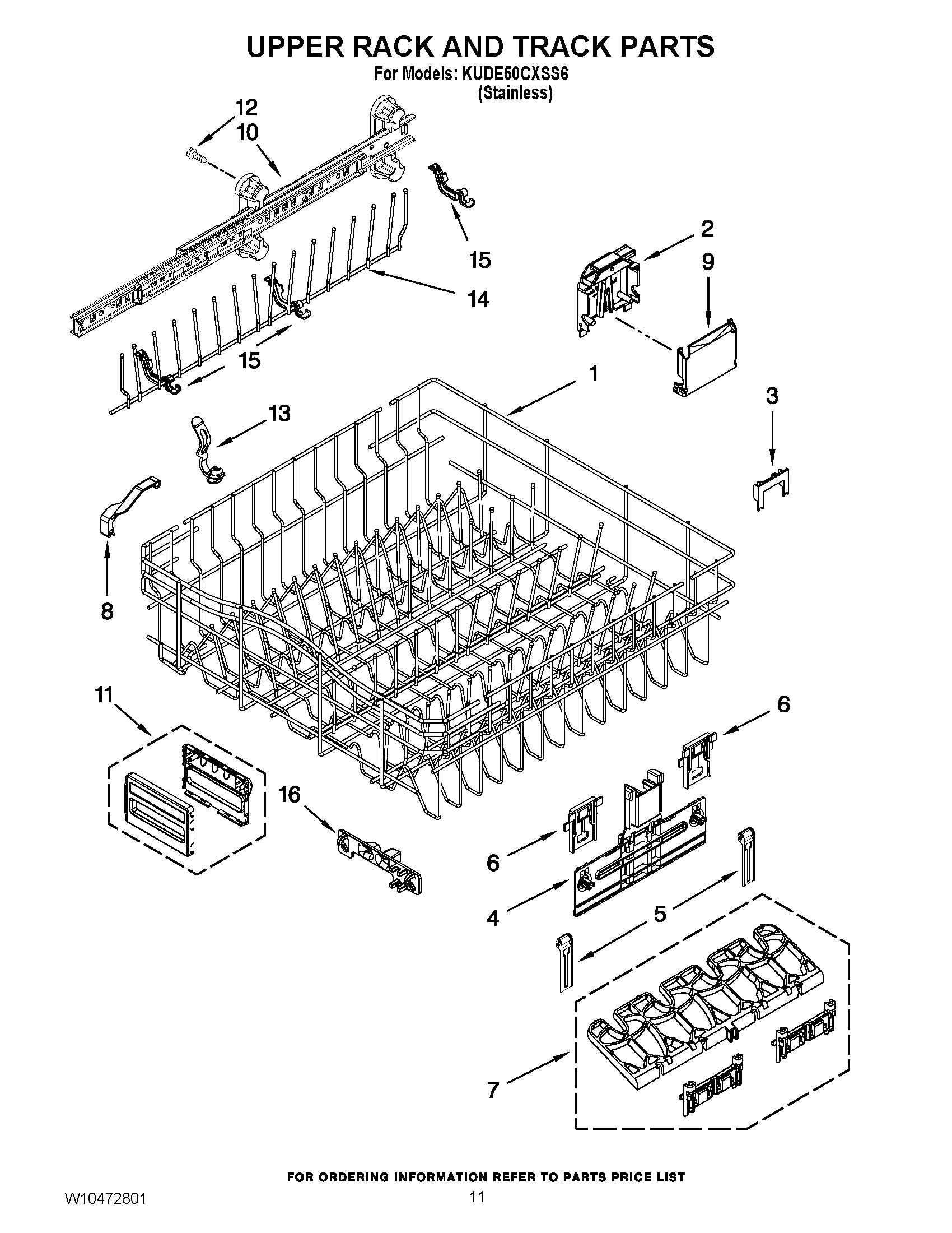 09 - UPPER RACK AND TRACK PARTS