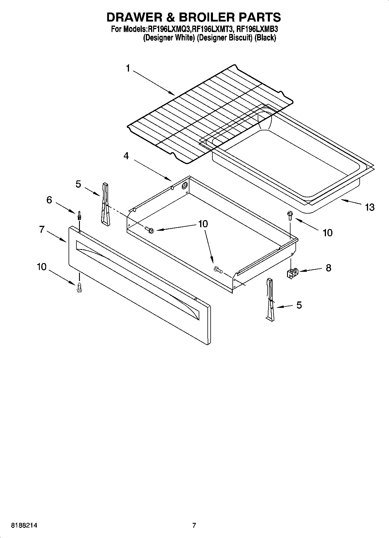 05 - DRAWER & BROILER PARTS, OPTIONAL PARTS