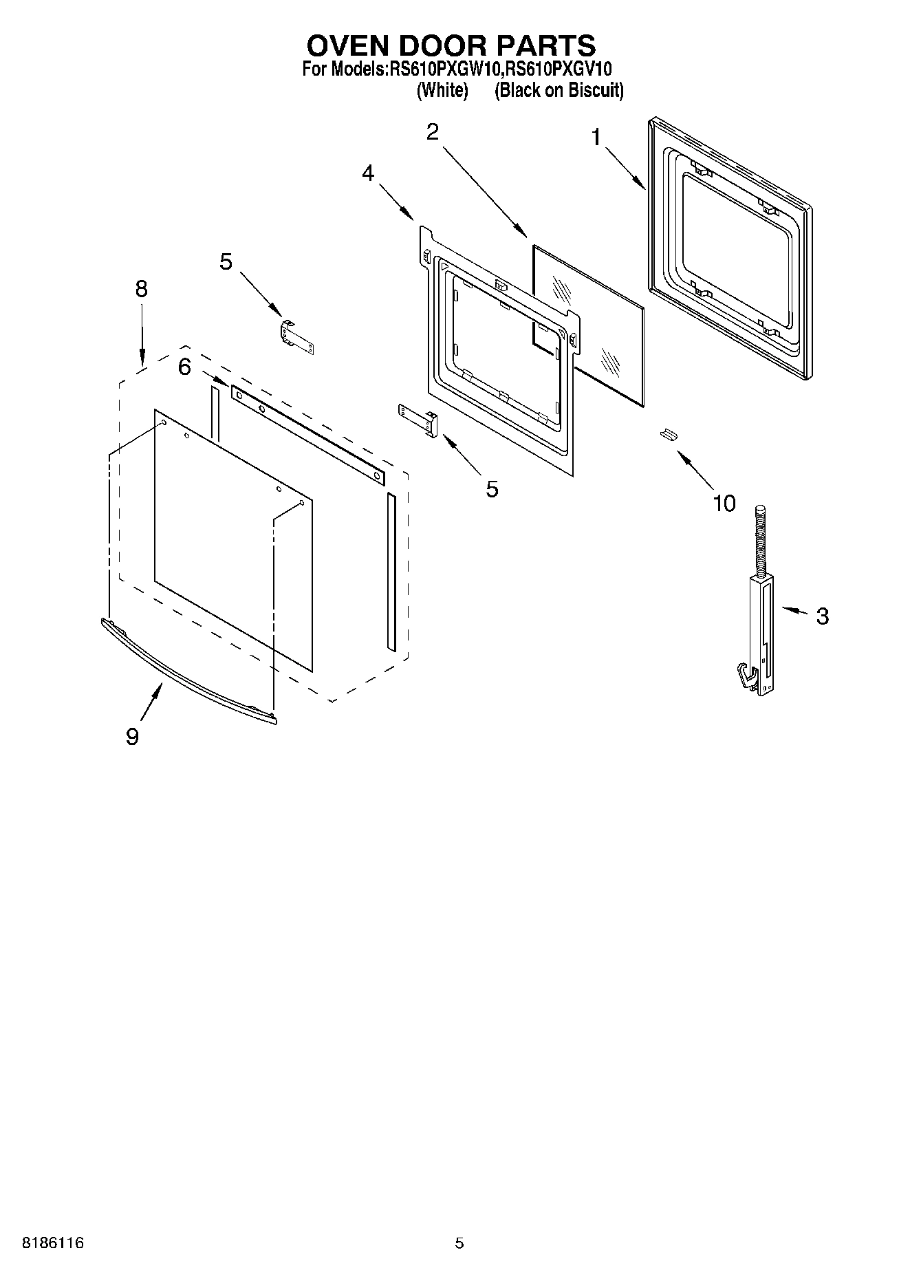 04 - OVEN DOOR PARTS