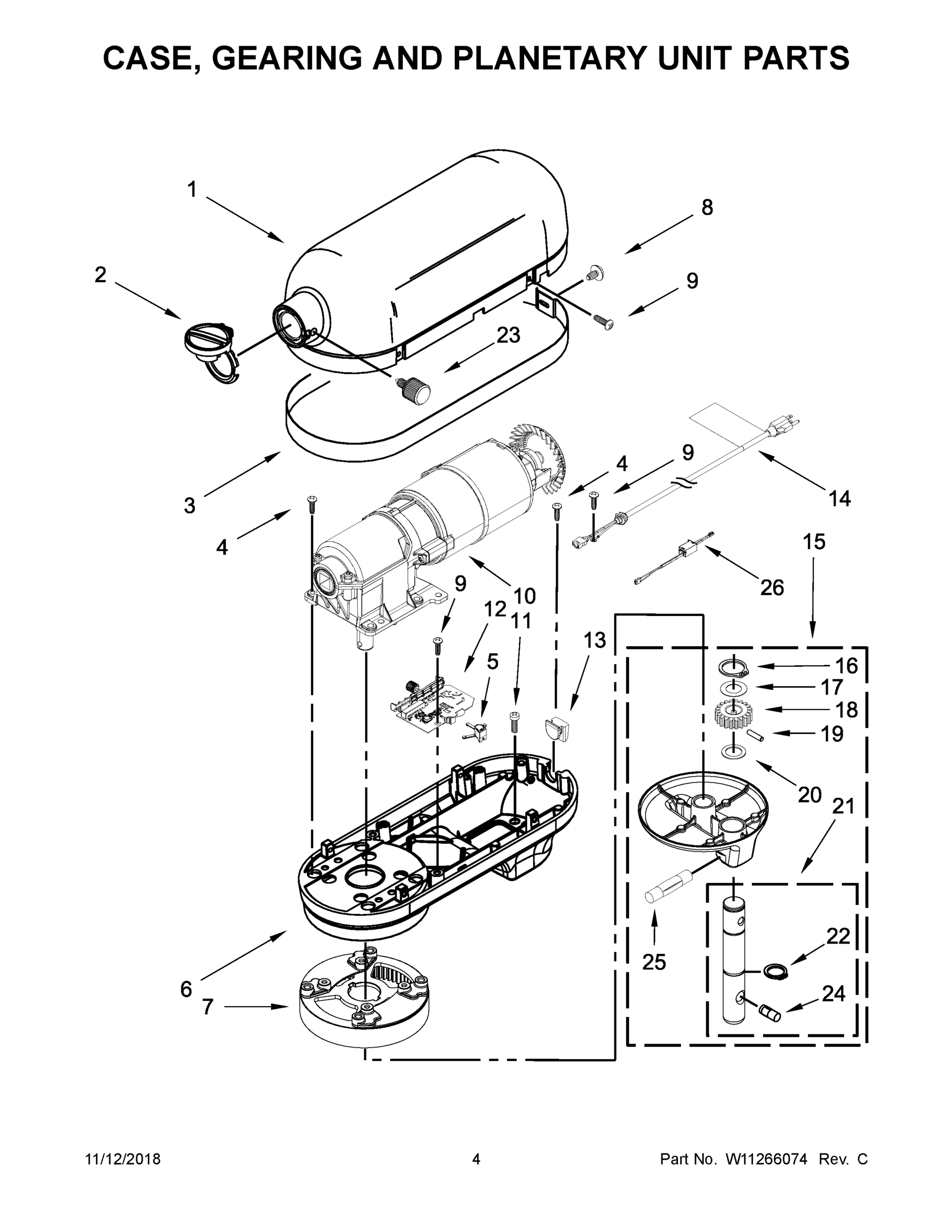 03 - CASE, GEARING AND PLANETARY UNIT PARTS