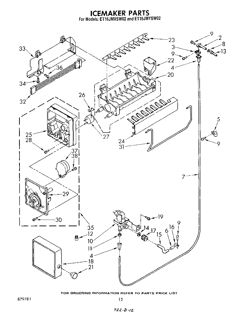 09 - ICEMAKER , LIT/OPTIONAL