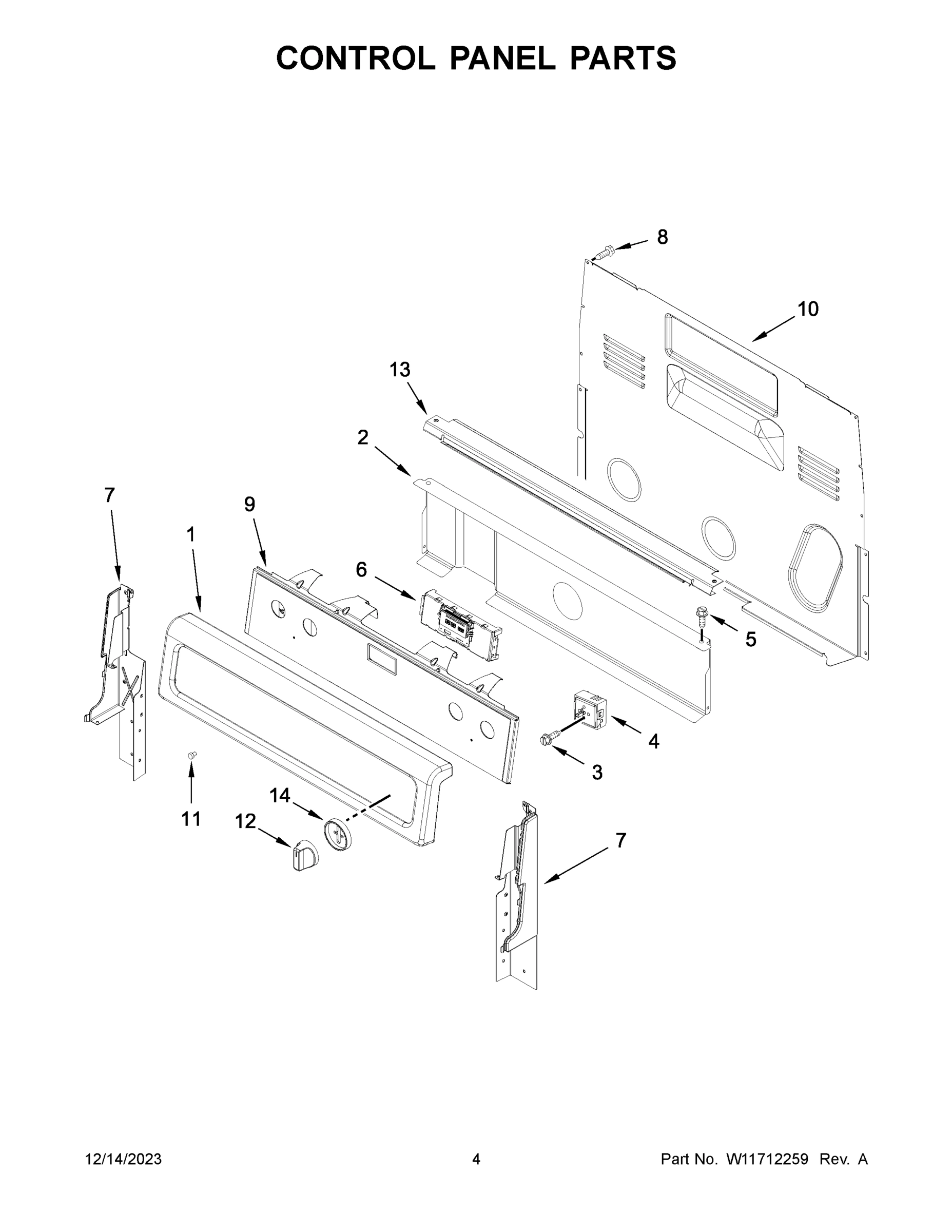 03 - CONTROL PANEL PARTS
