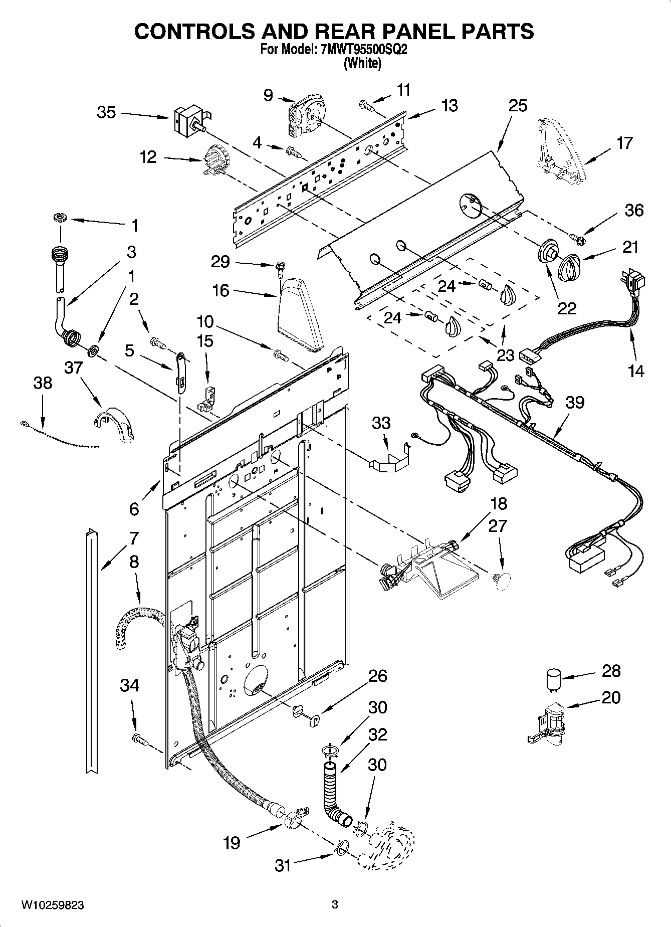 02 - CONTROLS AND REAR PANEL PARTS