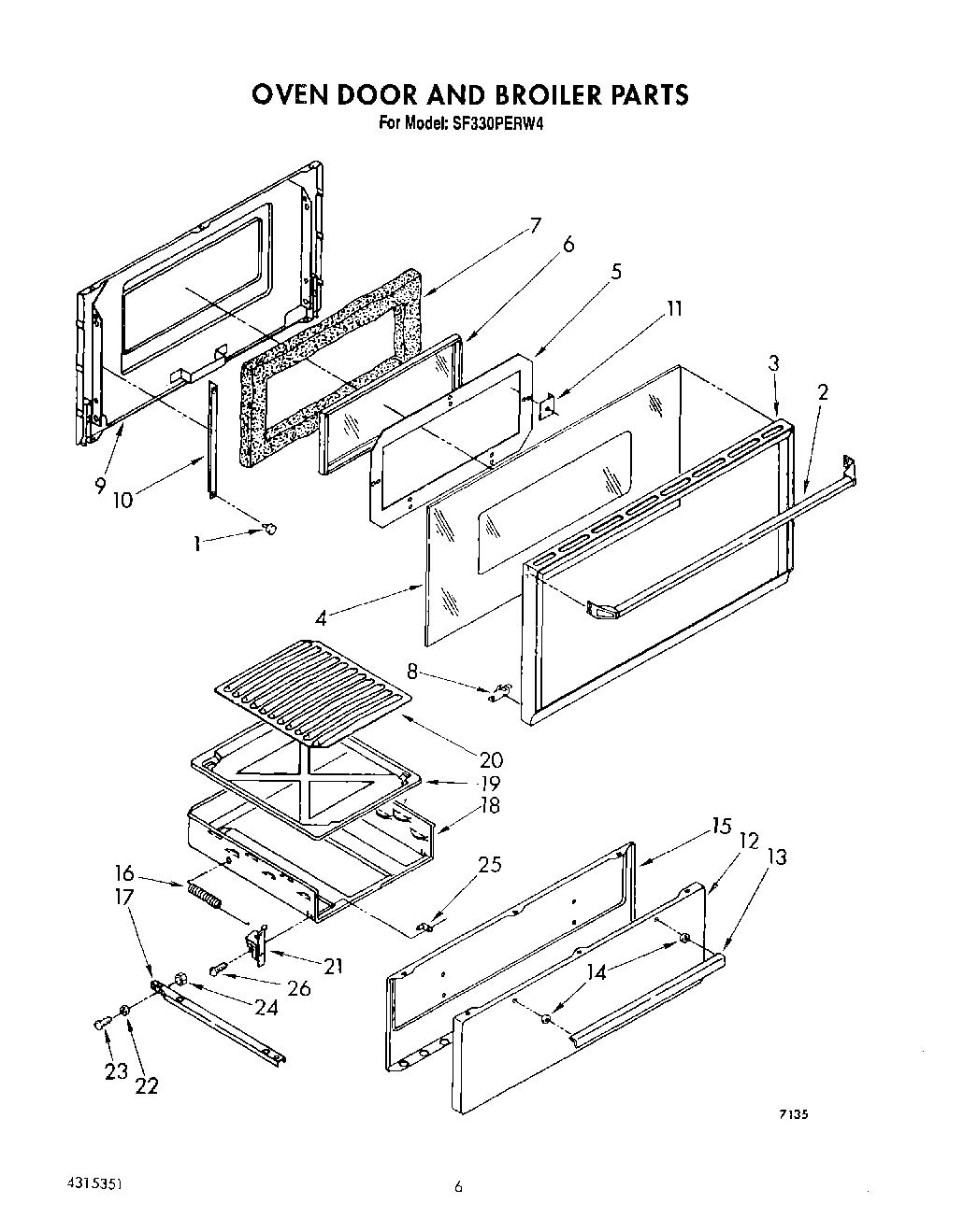 05 - OVEN DOOR AND BROILER