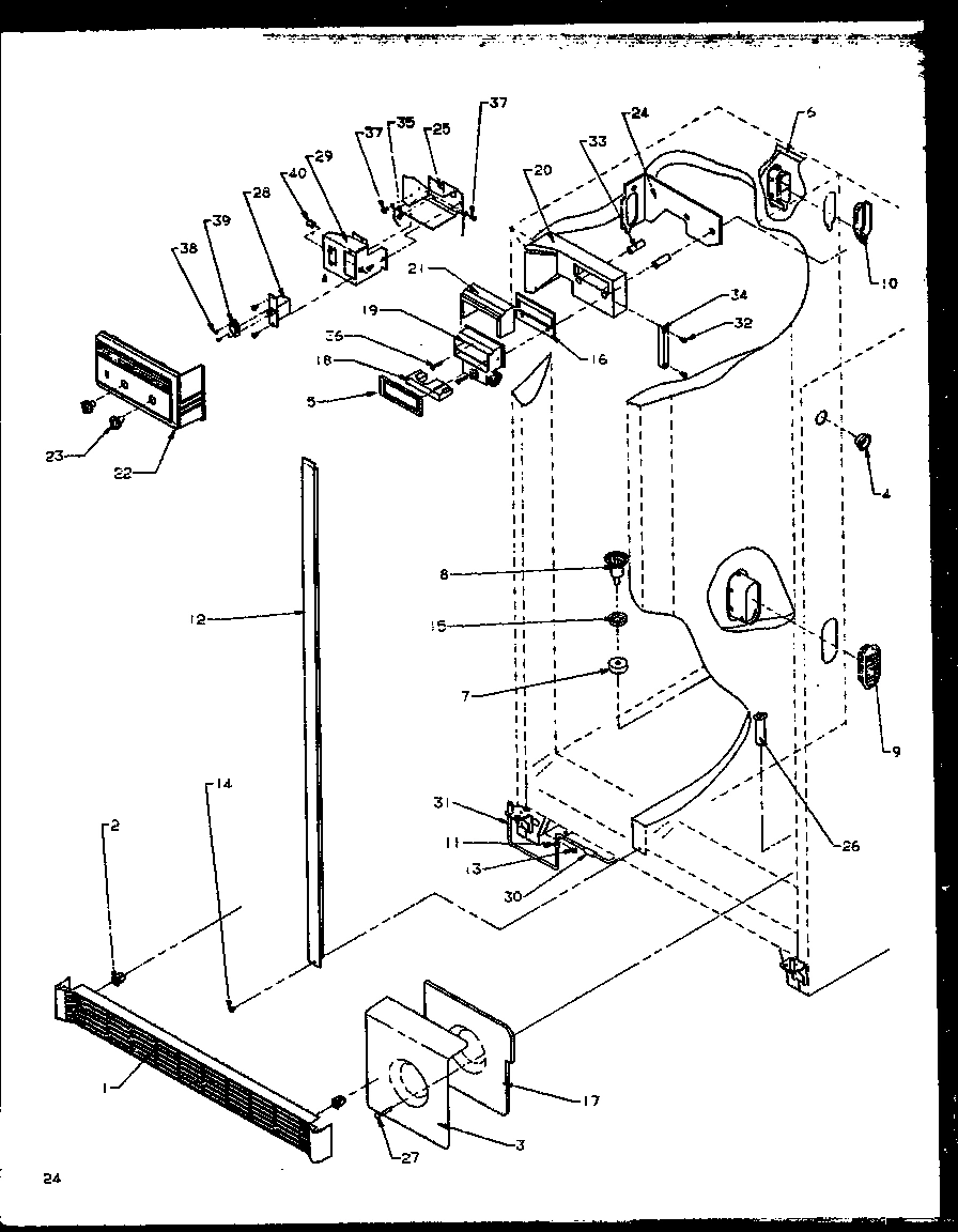 12 - REF/FZ CONTROLS AND CABINET PARTS