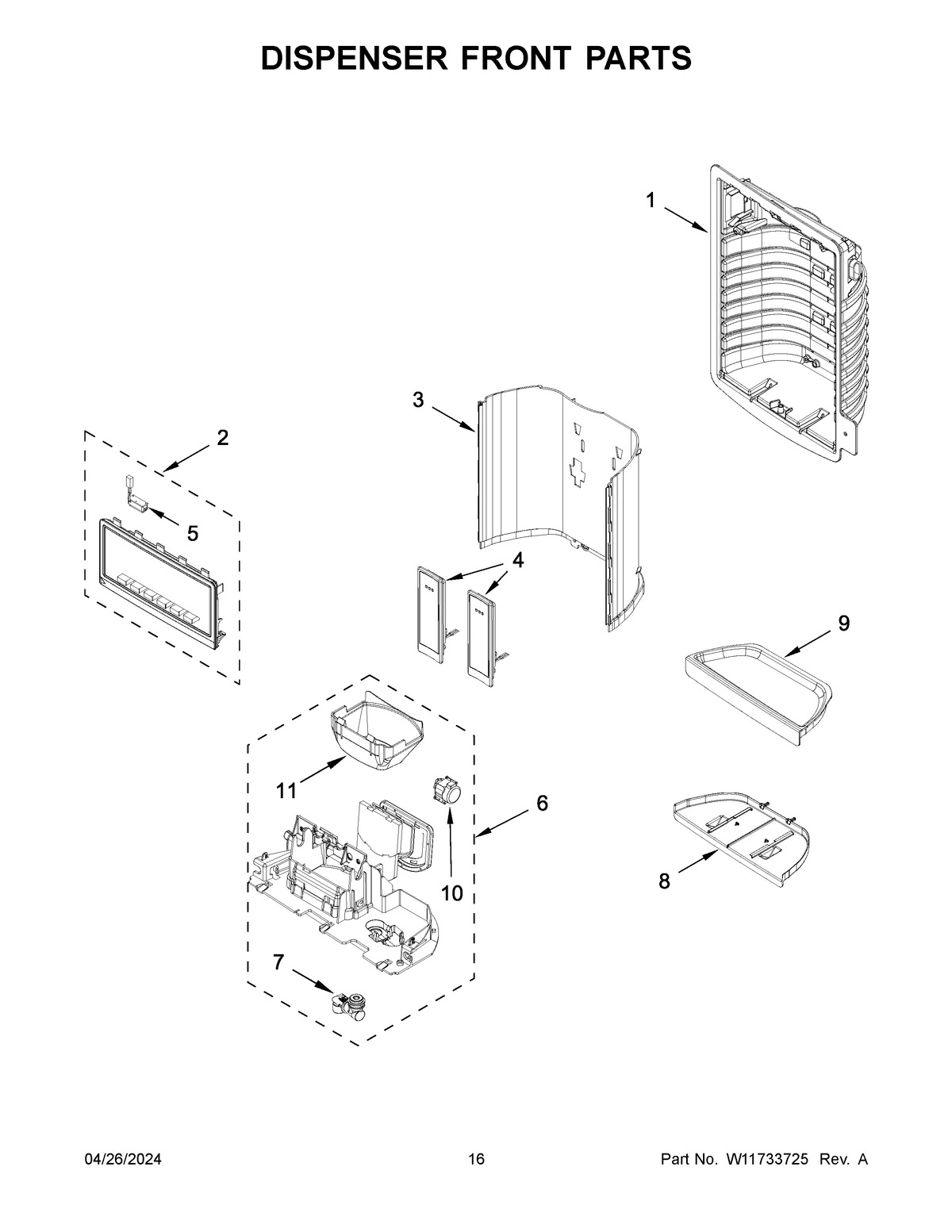 09 - DISPENSER FRONT PARTS