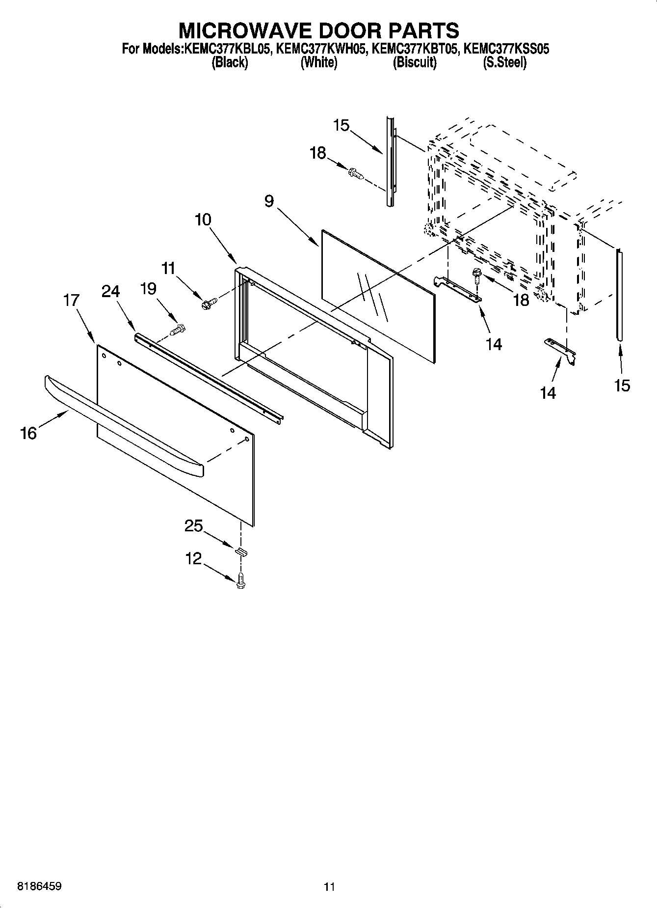 09 - MICROWAVE DOOR PARTS, OPTIONAL PARTS