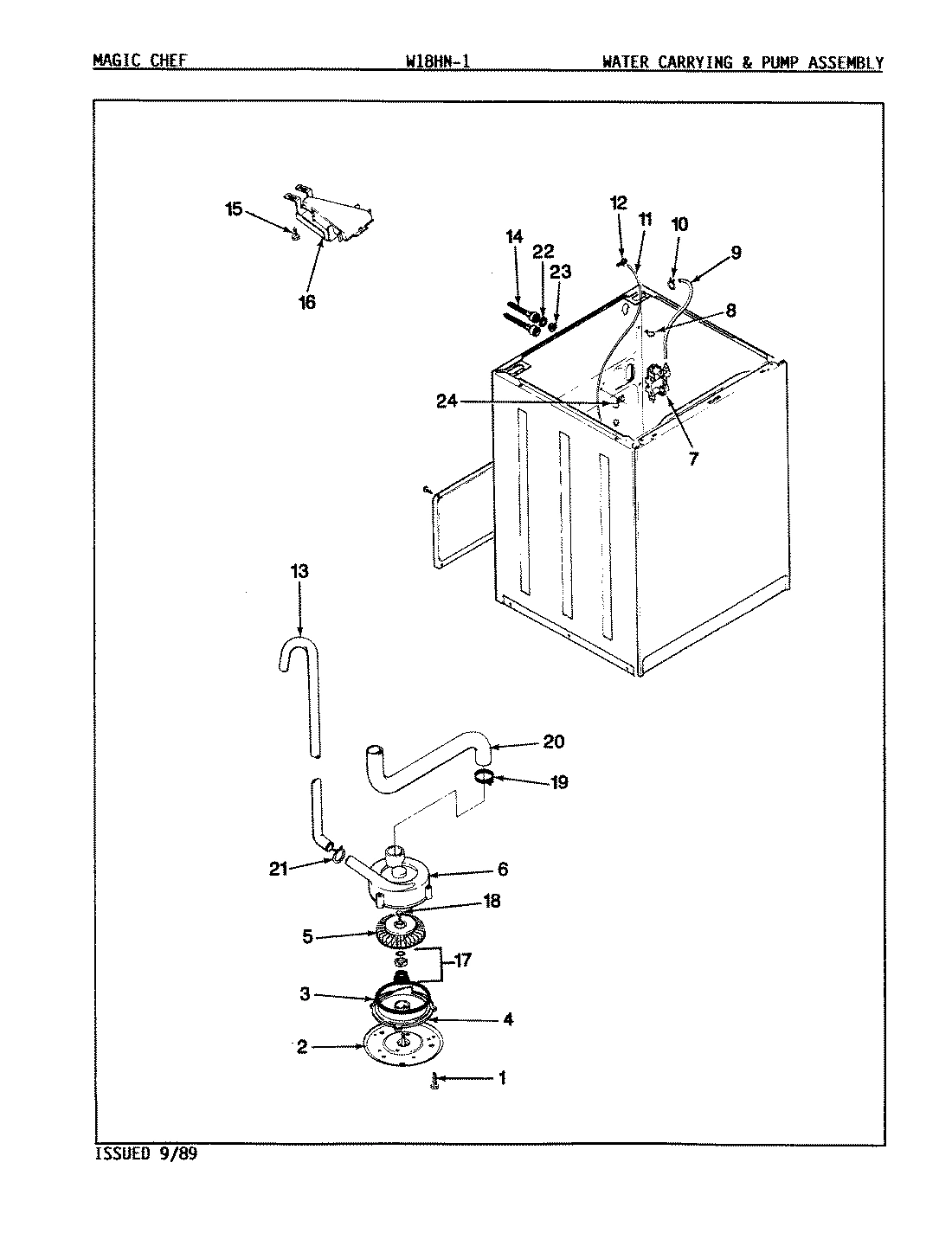 10 - WATER CARRYING & PUMP ASSY. (REV. A-C)