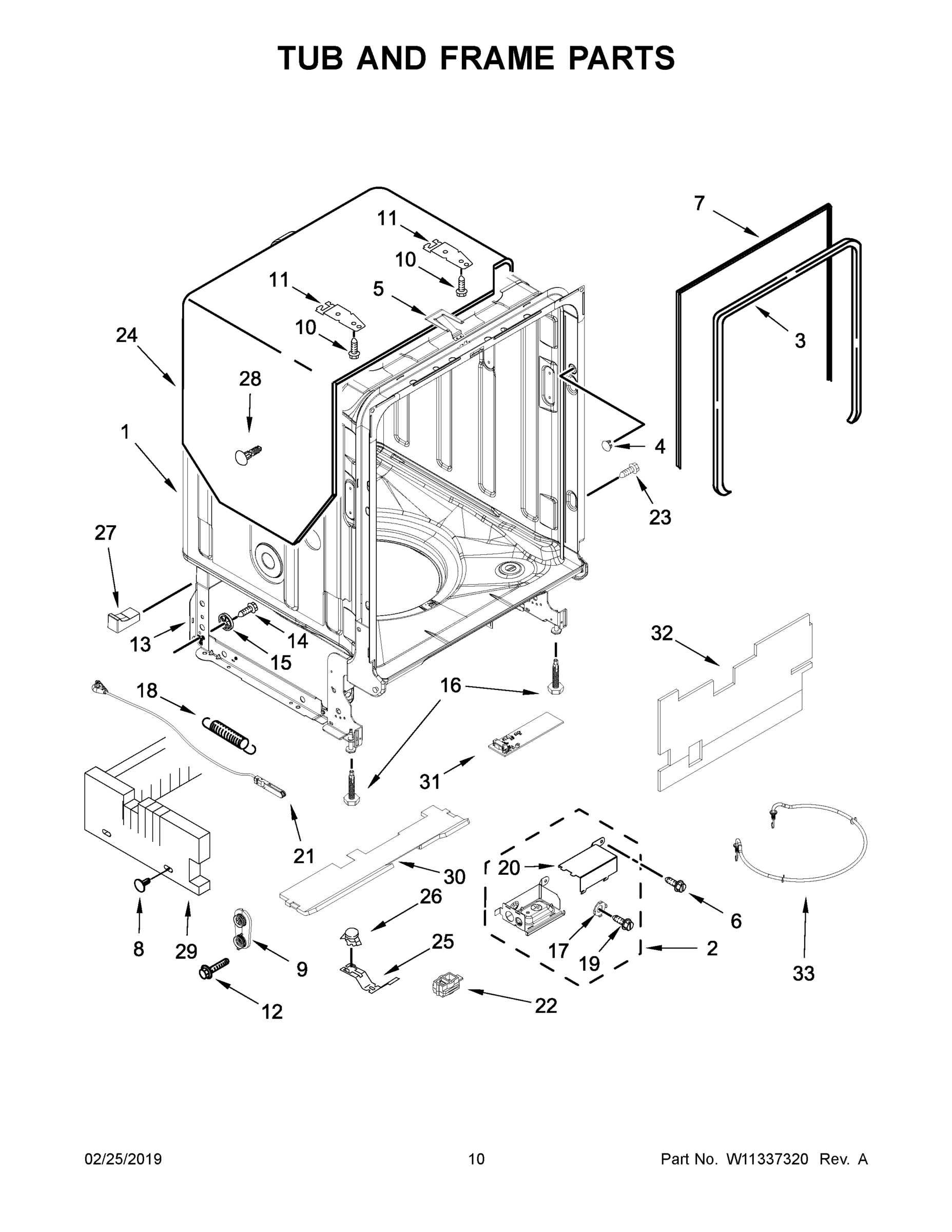 06 - TUB AND FRAME PARTS