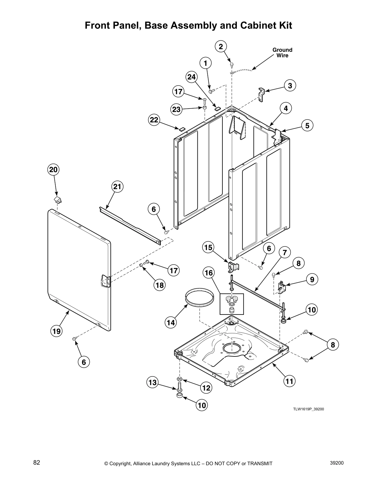 Front Panel, Base Assembly and Cabinet Kit