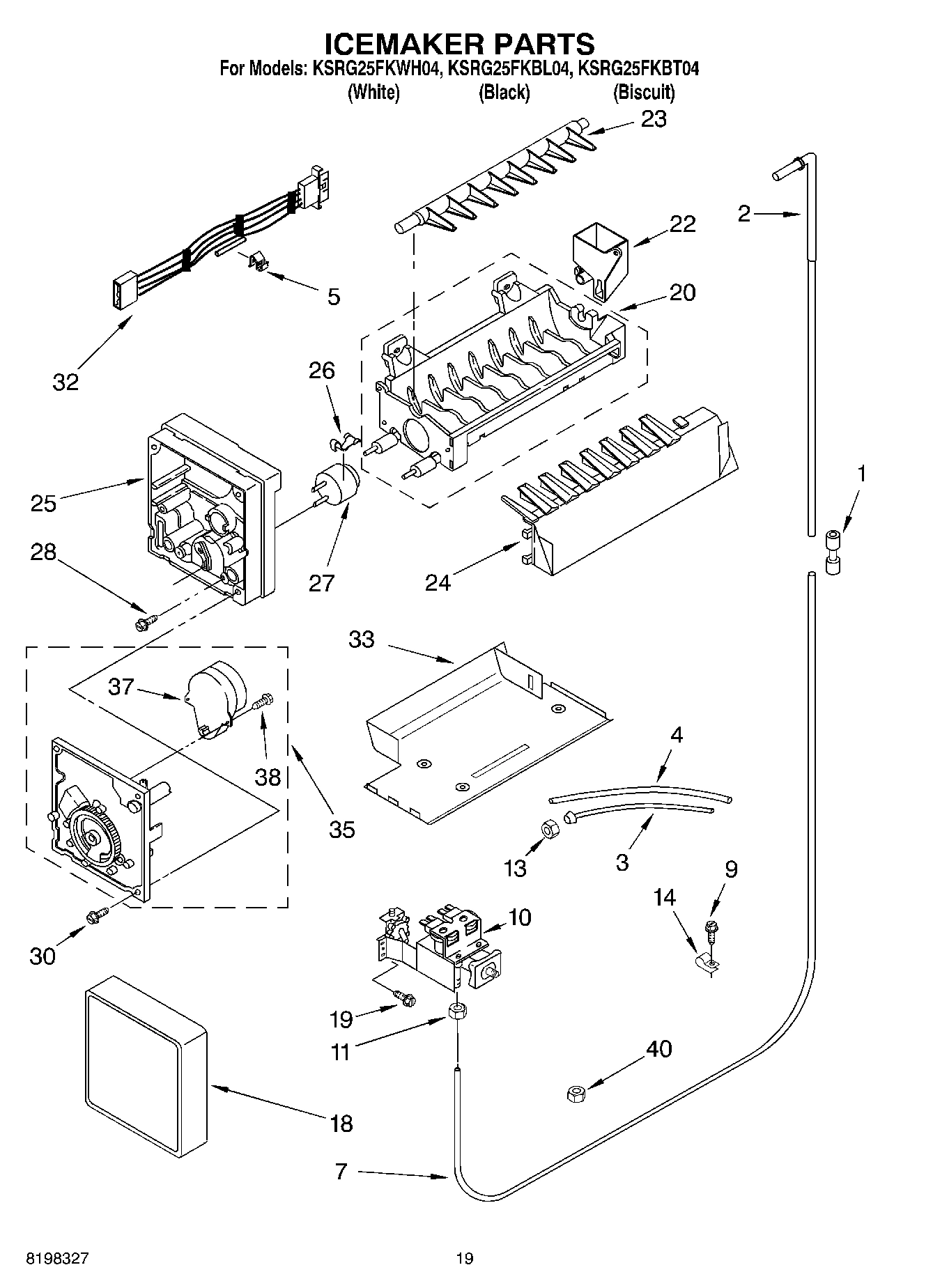 12 - ICE MAKER, OPTIONAL