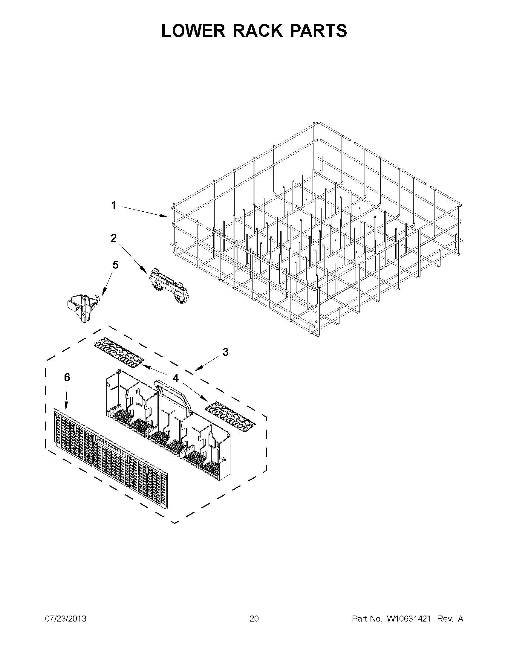 10 - LOWER RACK PARTS