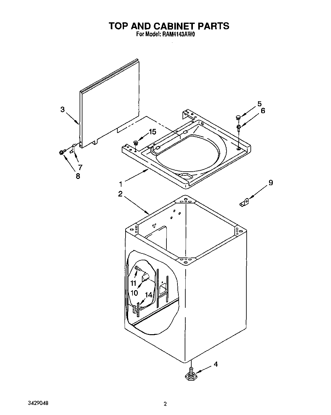 02 - TOP AND CABINET, LIT/OPTIONAL