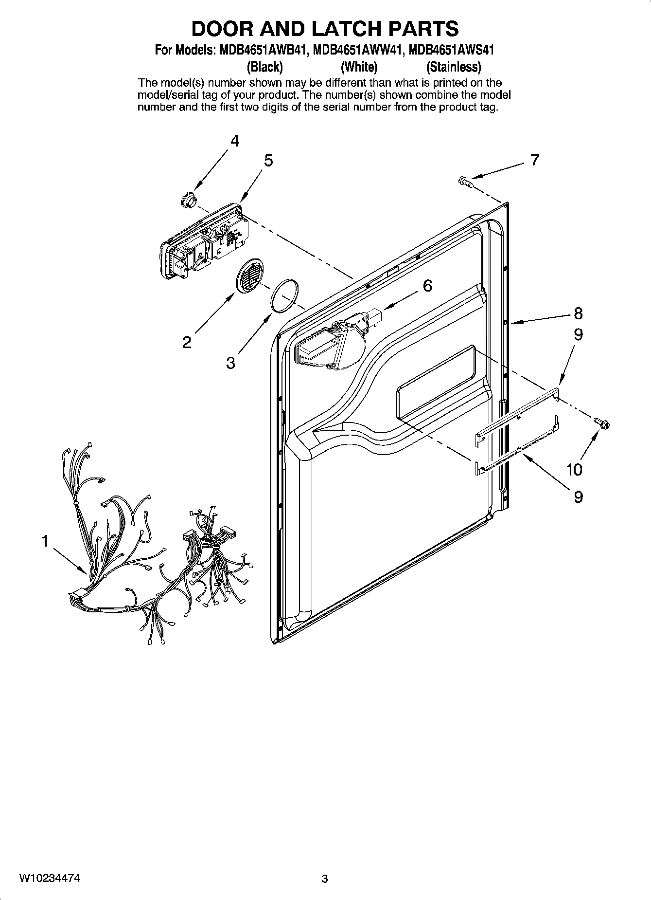 03 - DOOR AND LATCH PARTS