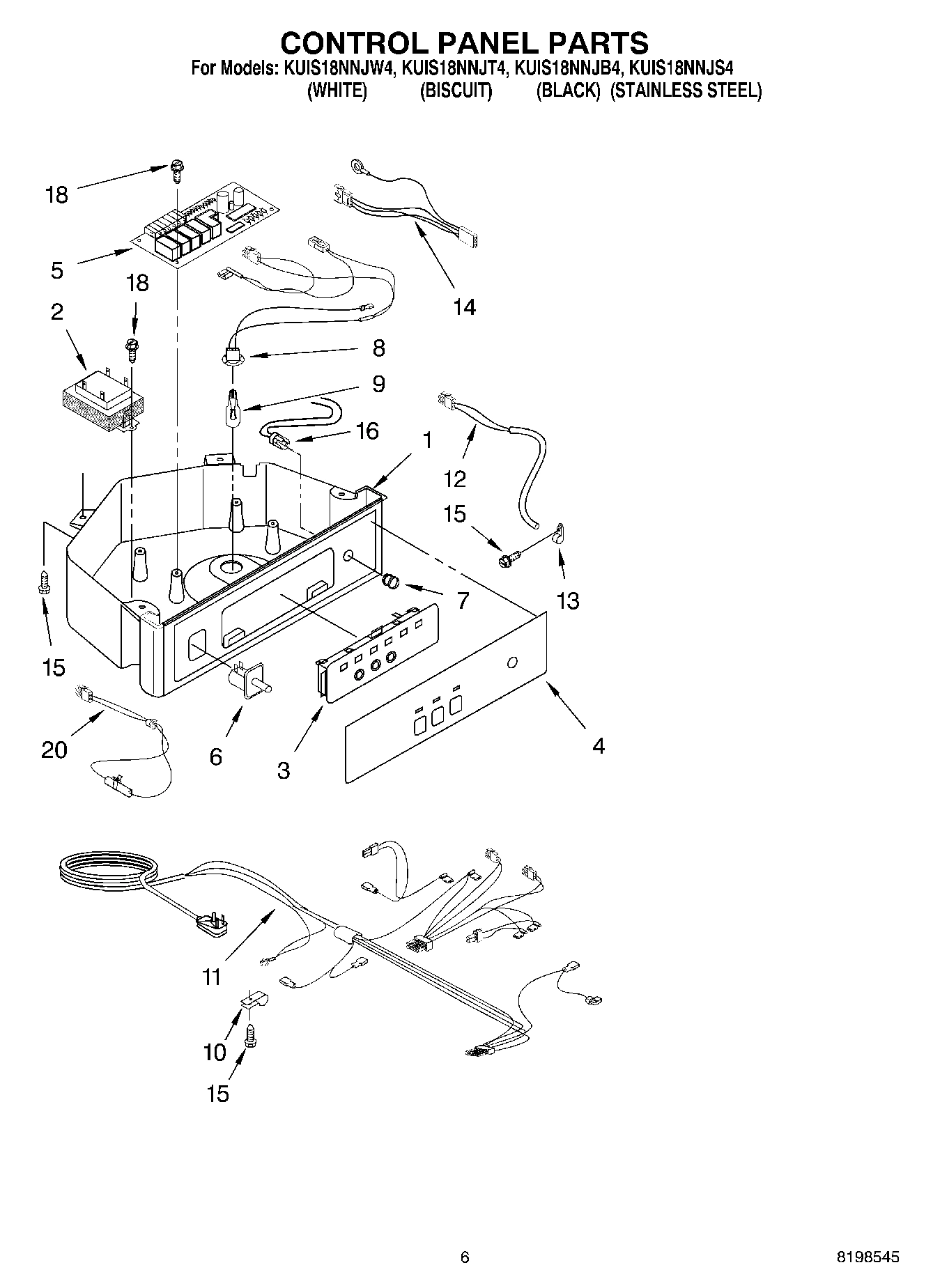 04 - CONTROL PANEL PARTS