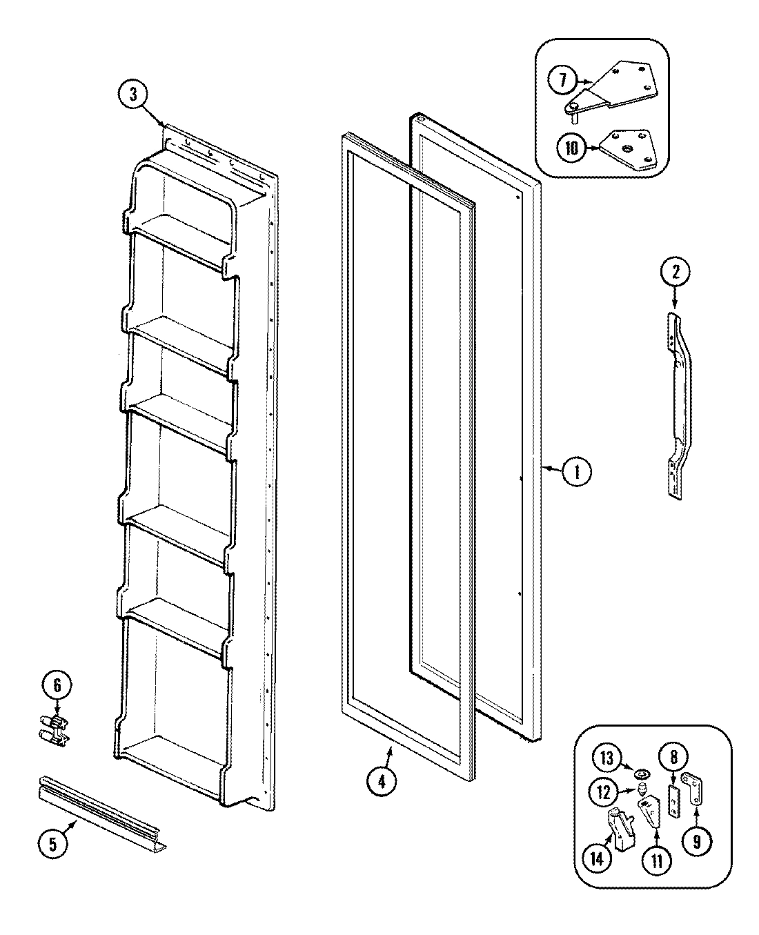 02 - FREEZER DOOR
