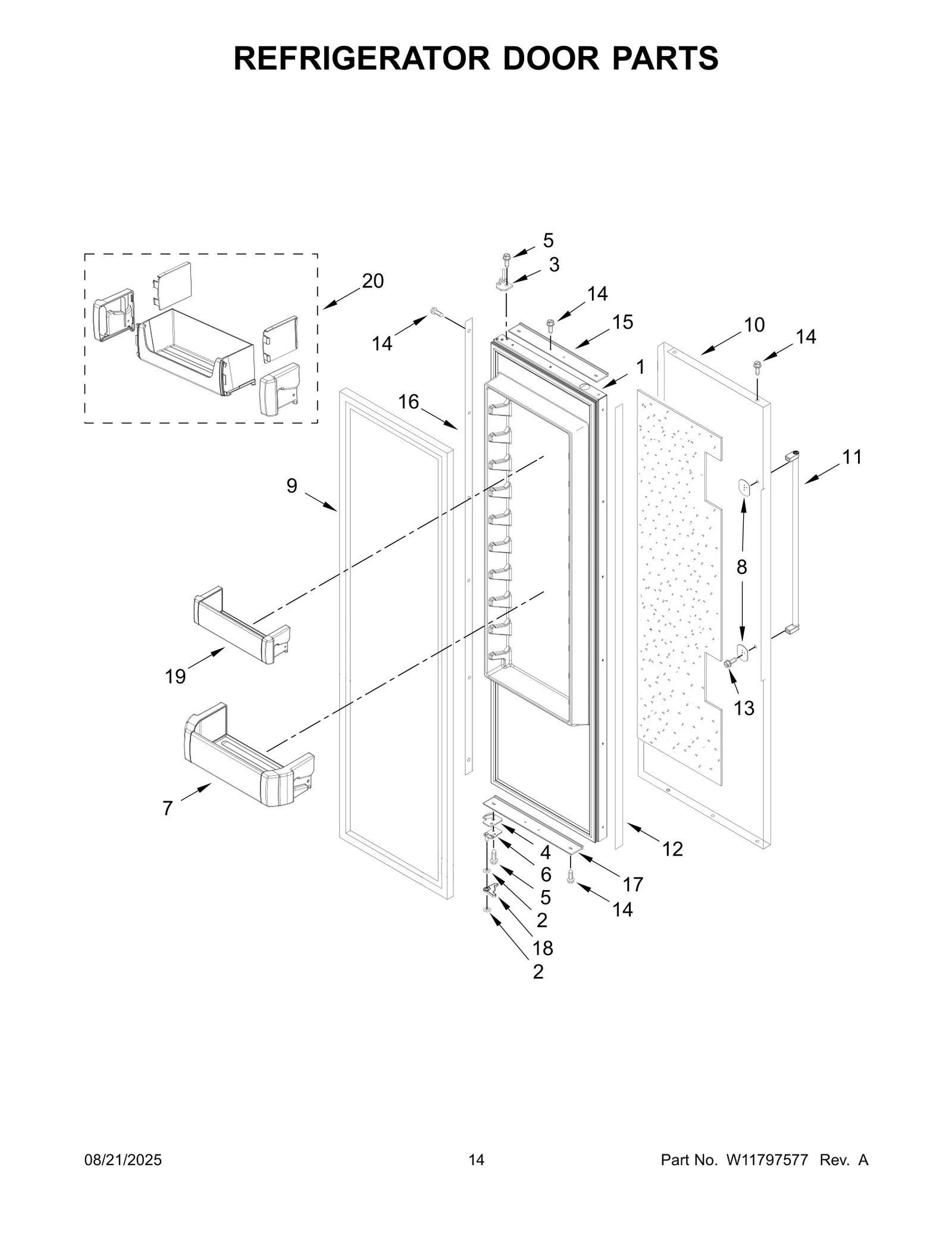 REFRIGERATOR DOOR PARTS