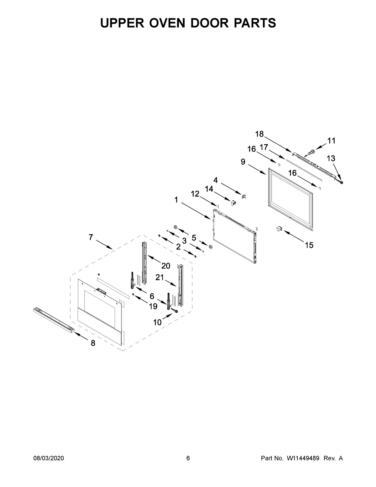 04 - UPPER OVEN DOOR PARTS