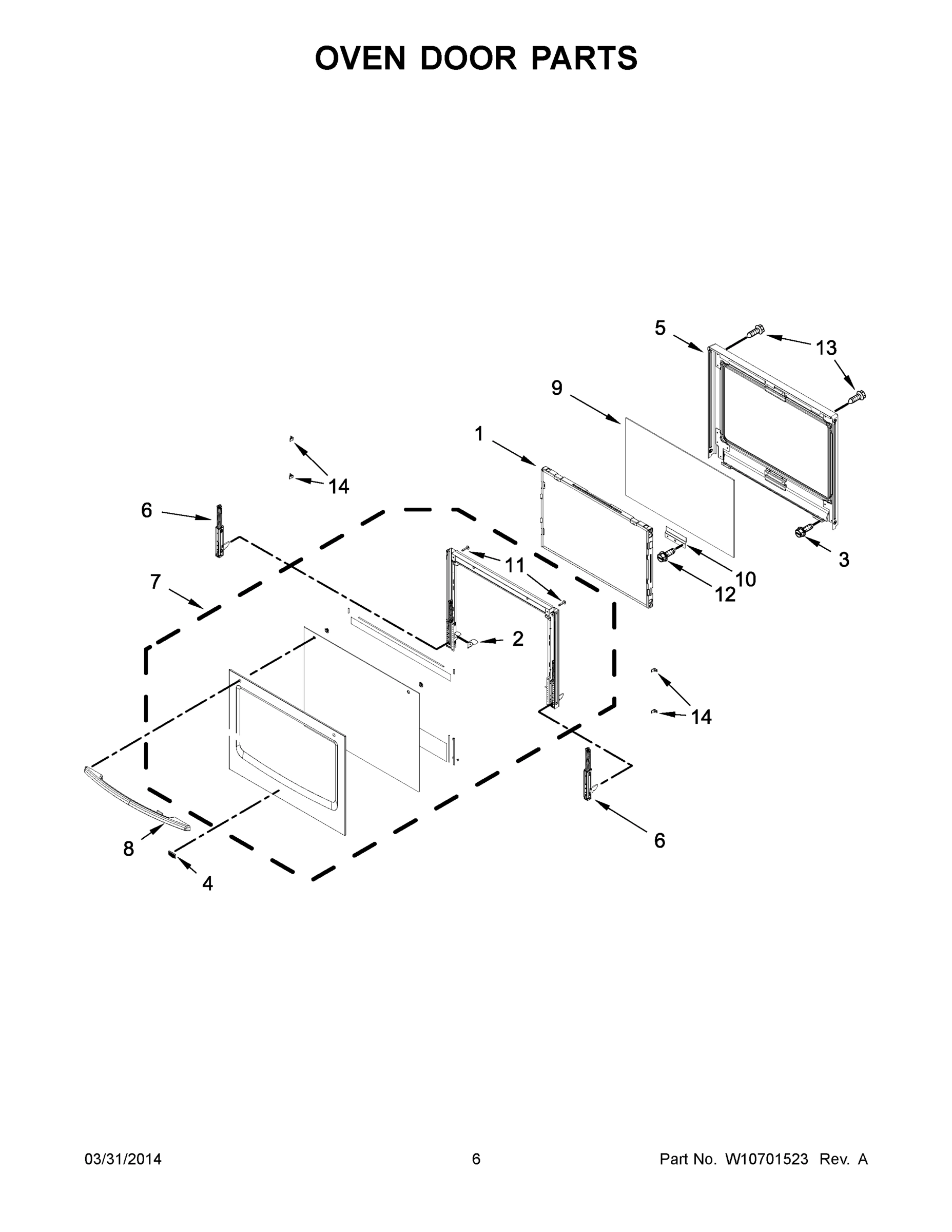 04 - OVEN DOOR PARTS