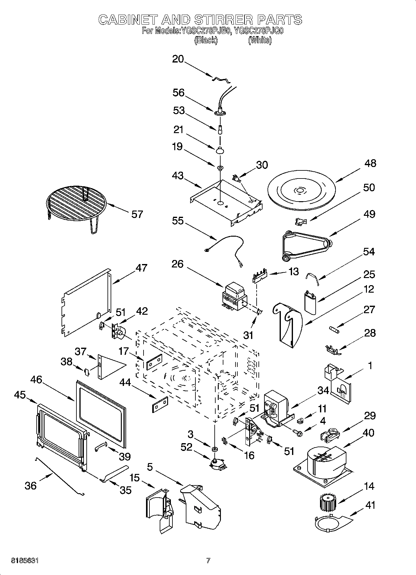 06 - CABINET AND STIRRER PARTS