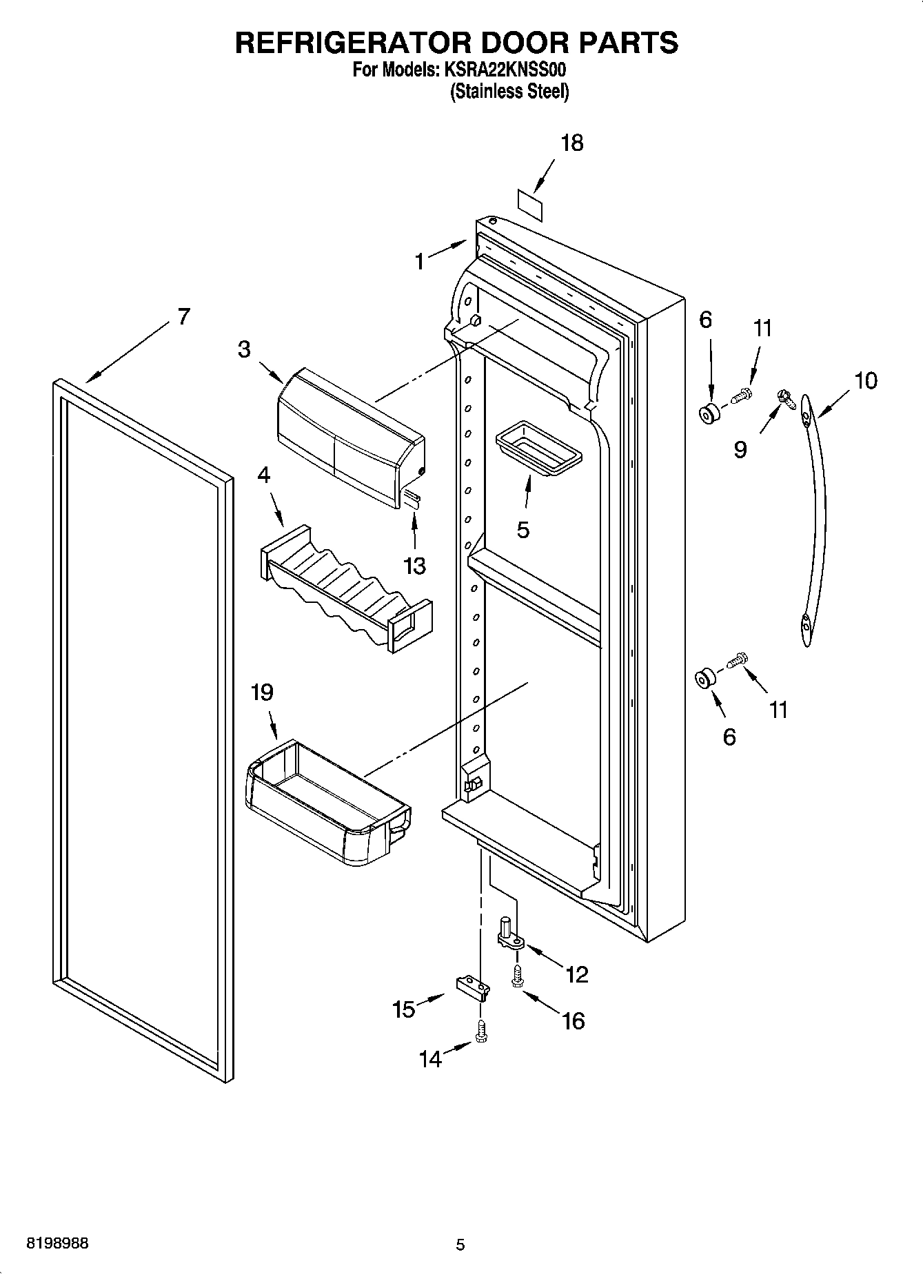 04 - REFRIGERATOR DOOR PARTS