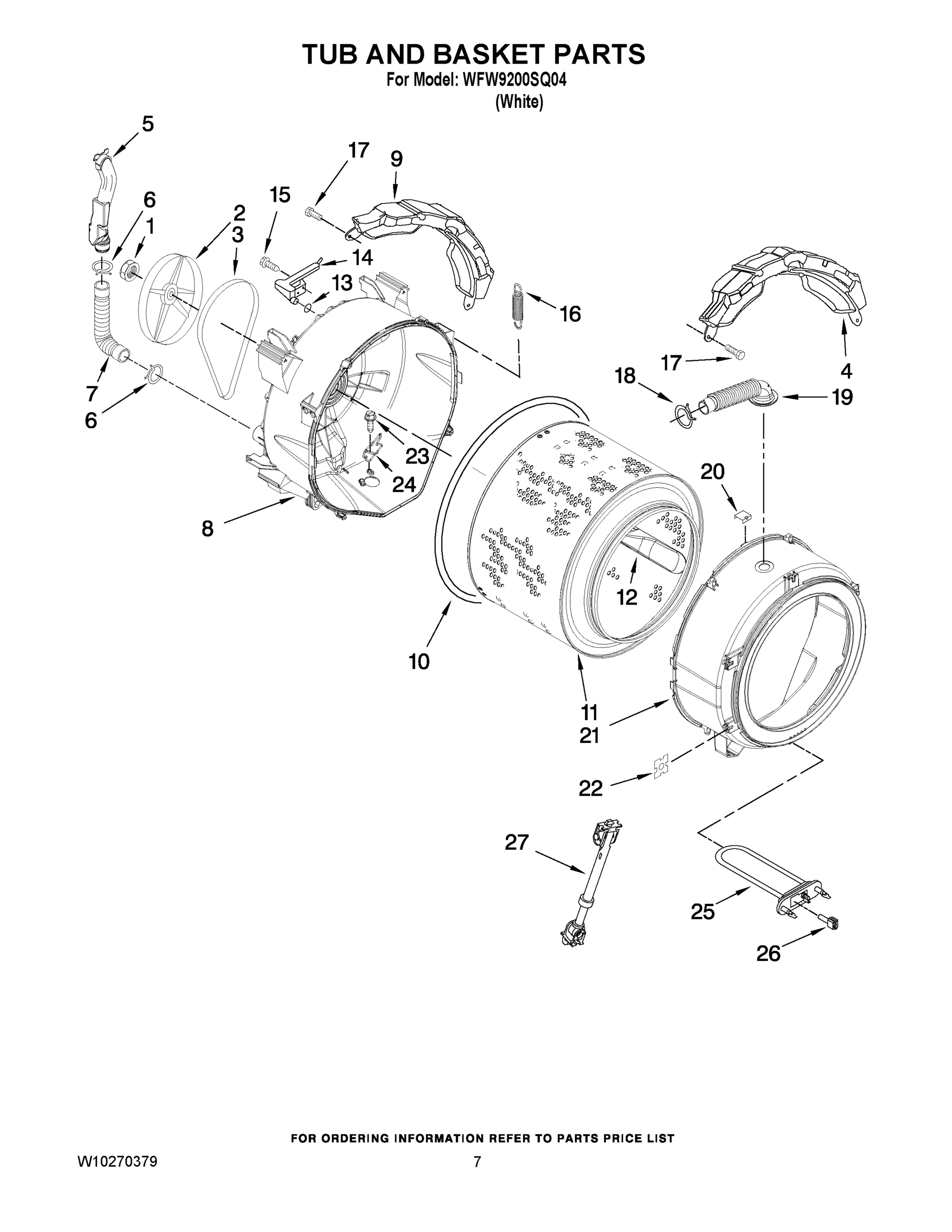 05 - TUB AND BASKET PARTS