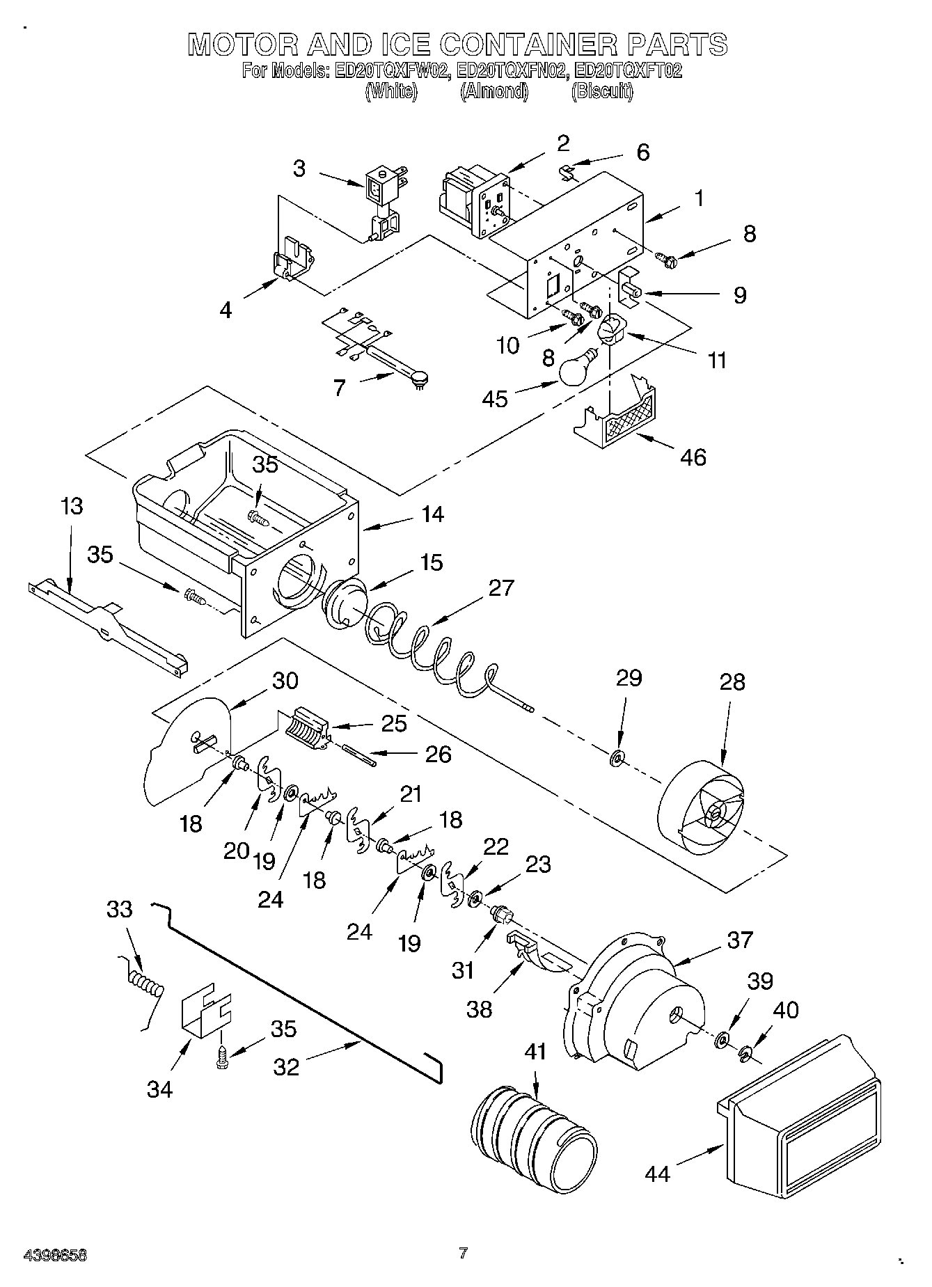 05 - MOTOR AND ICE CONTAINER