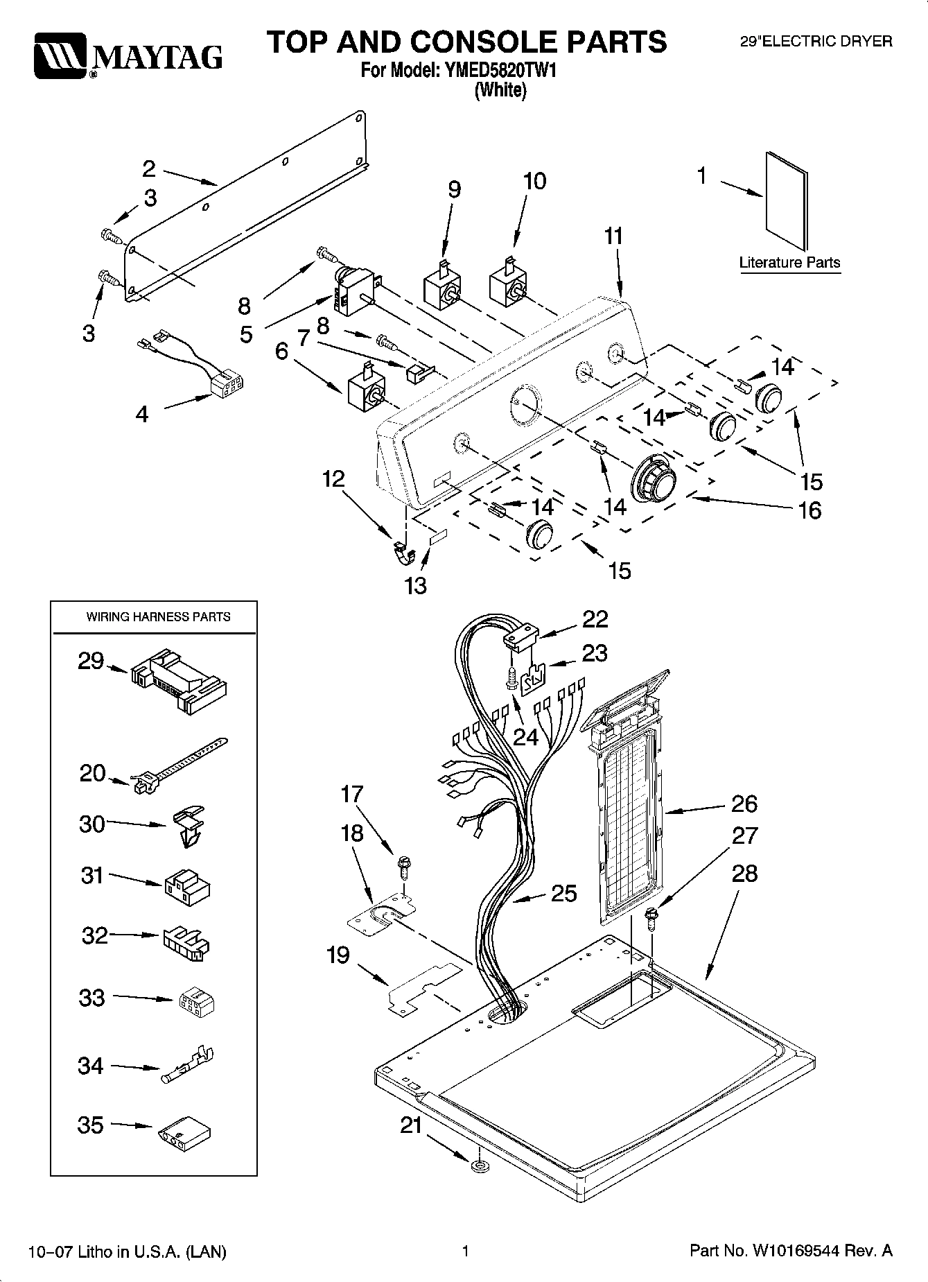 01 - TOP AND CONSOLE PARTS