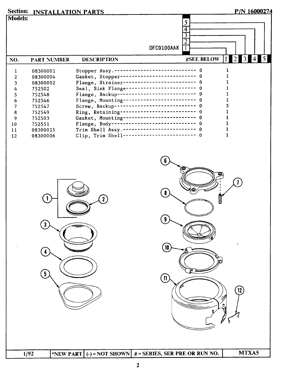 03 - INSTALLATION PARTS (DFC0100AAX)