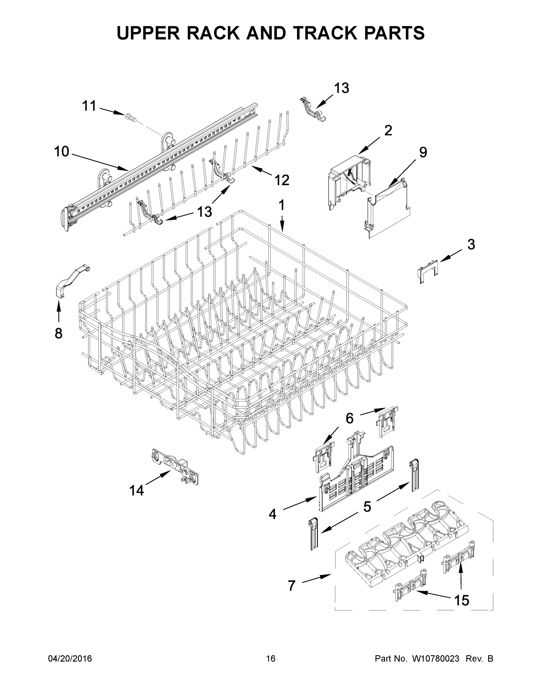09 - UPPER RACK AND TRACK PARTS