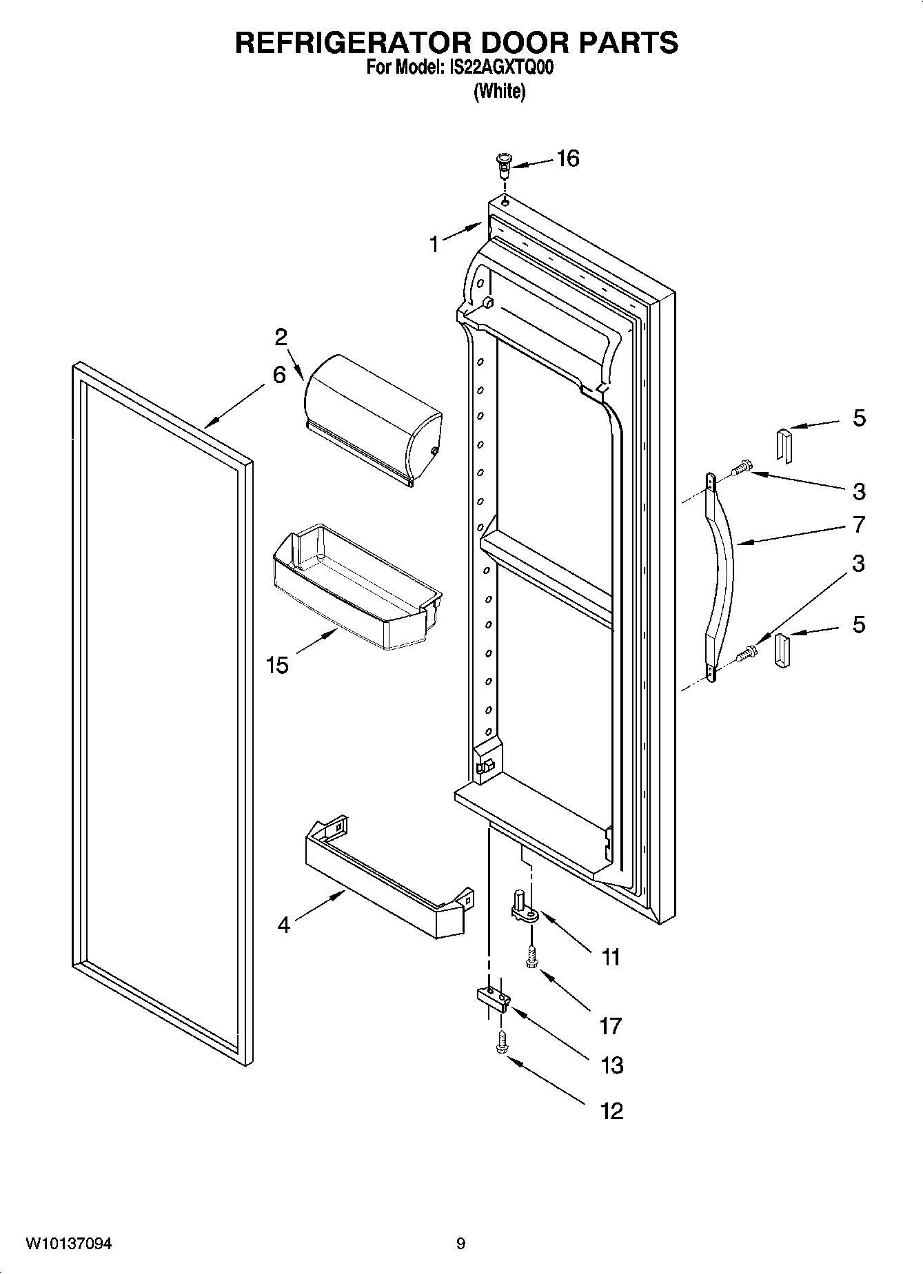06 - REFRIGERATOR DOOR PARTS