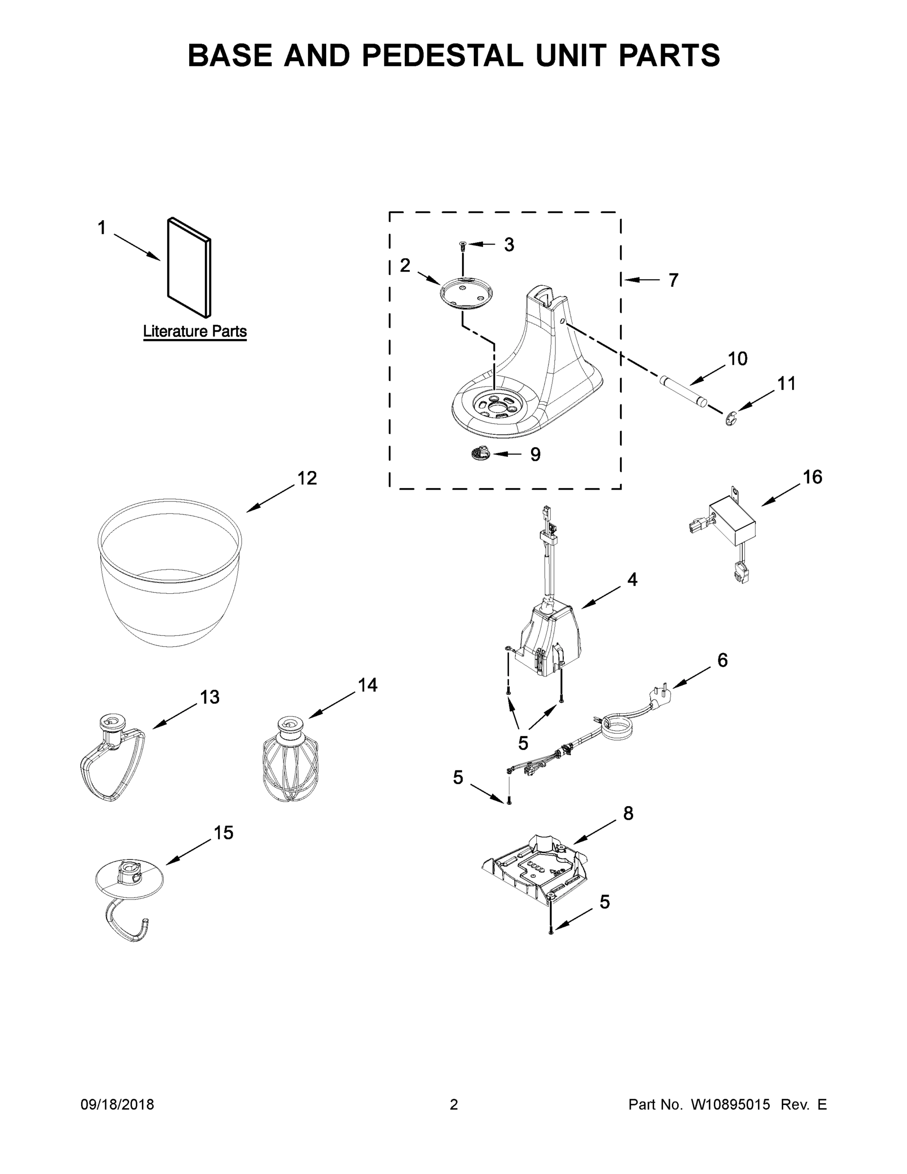 02 - BASE AND PEDESTAL UNIT PARTS
