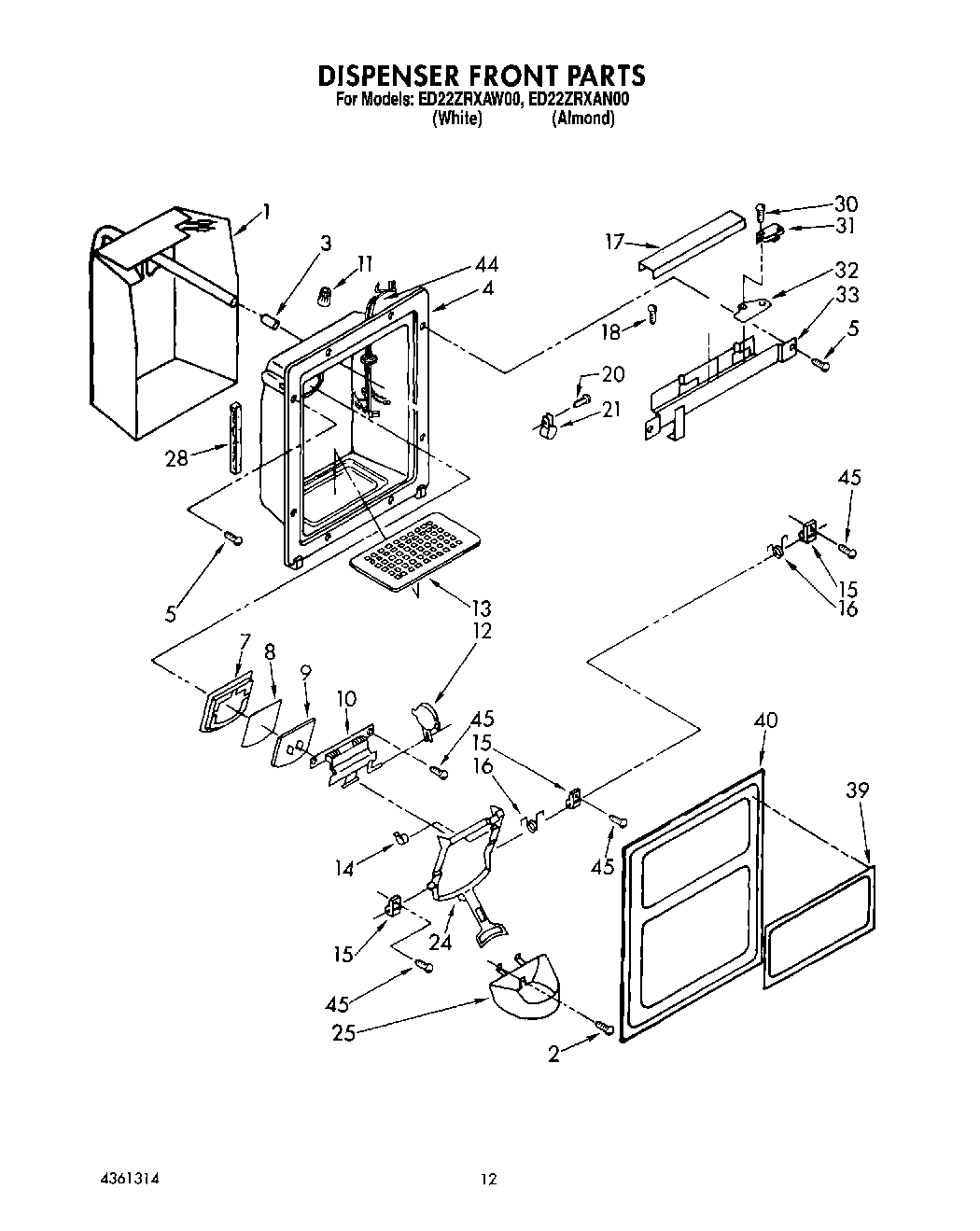 09 - DISPENSER FRONT